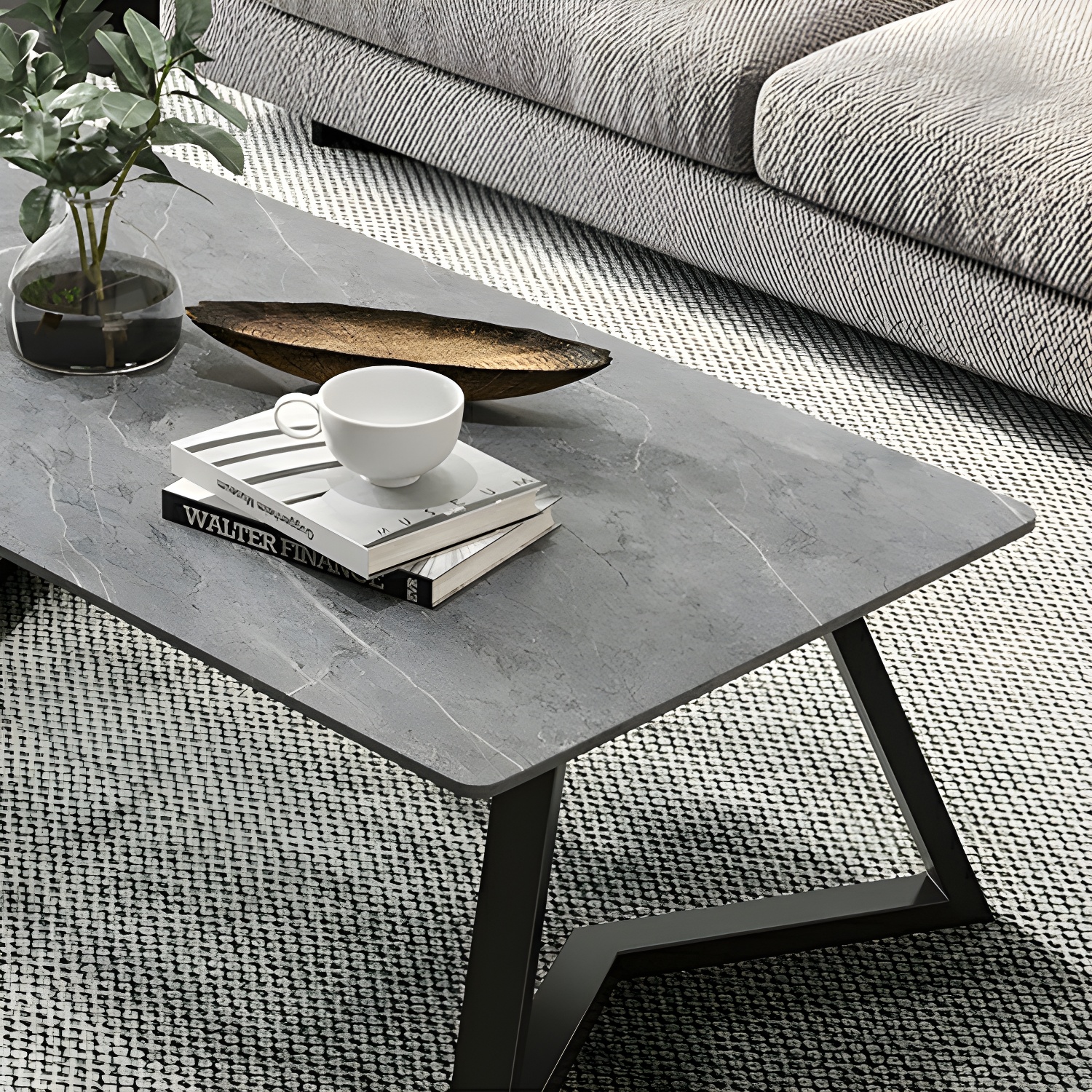 Stone & Iron Coffee Table | Ormau - image 7