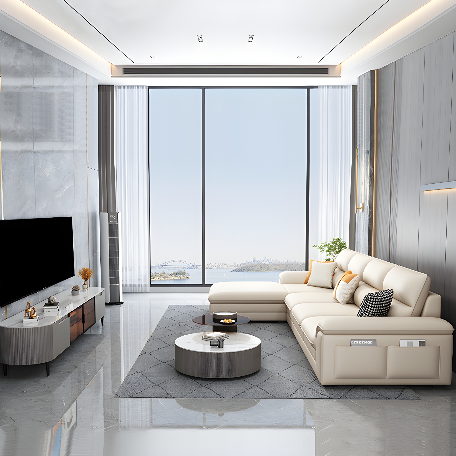 Genuine Leather Sectional | Ormau - image 2
