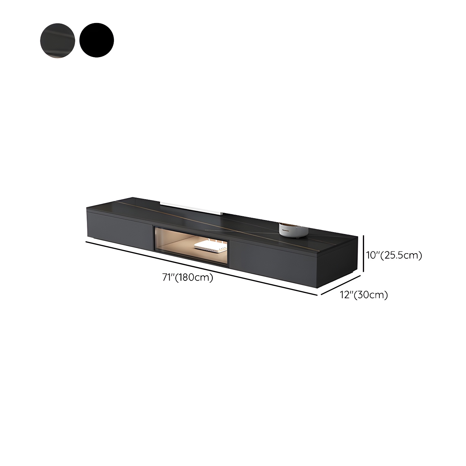 Black Low TV Stand | Ormau - image 14