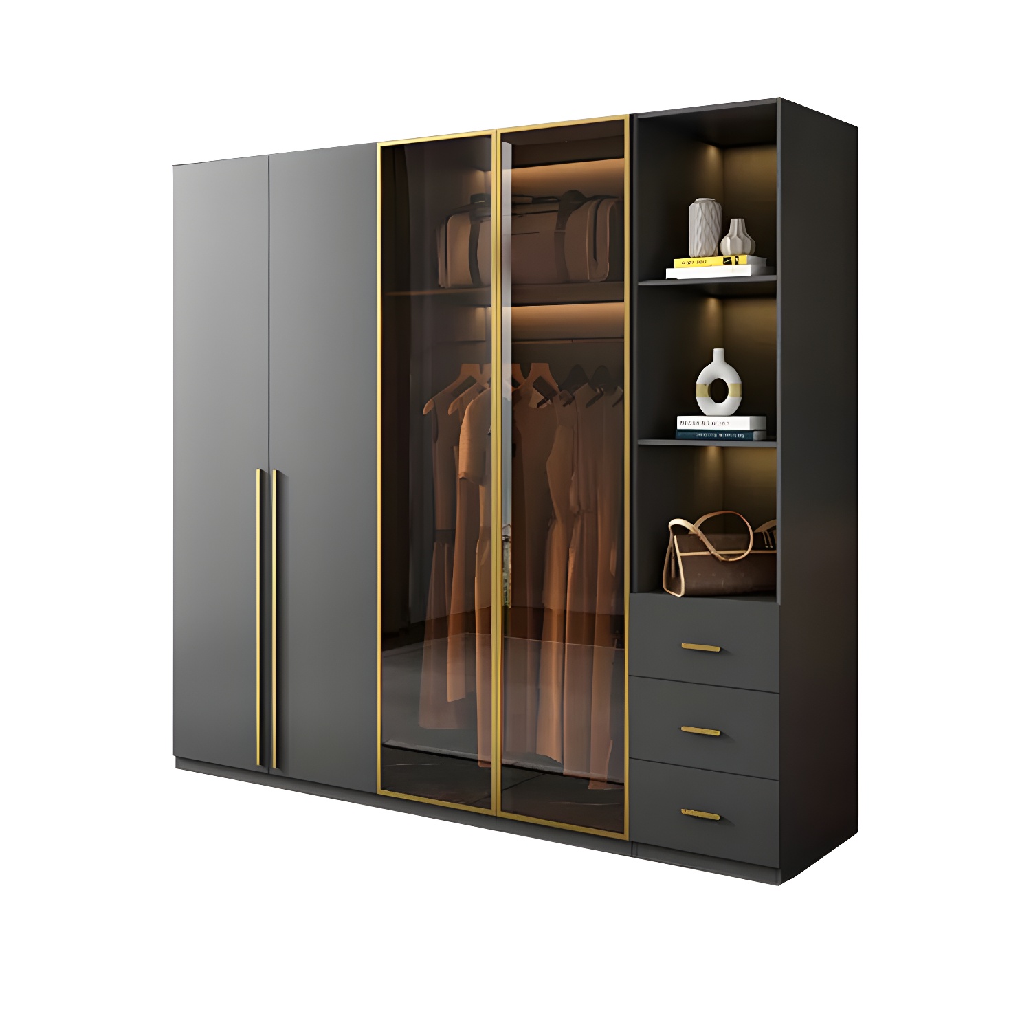 Modern Glass Wardrobe | Ormau - image 47