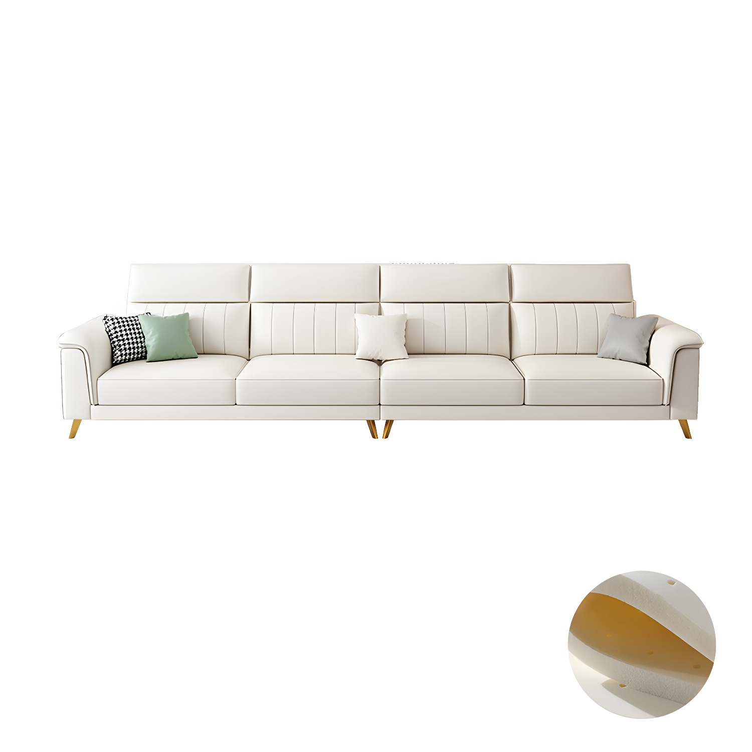 Modern Flared-Arm Sectional | Ormau - image 45