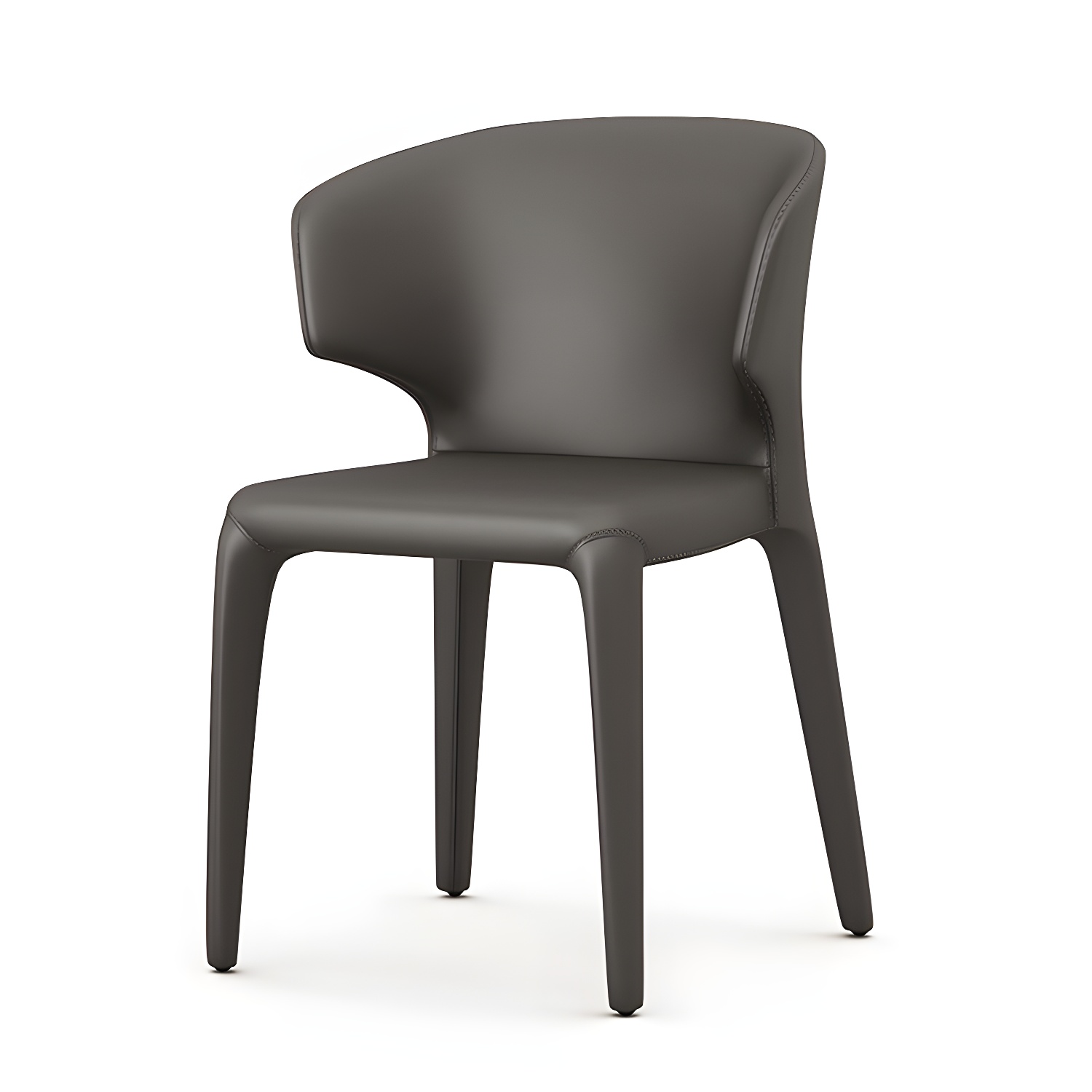 Wingback Leather Dining Chair | Ormau - image 6