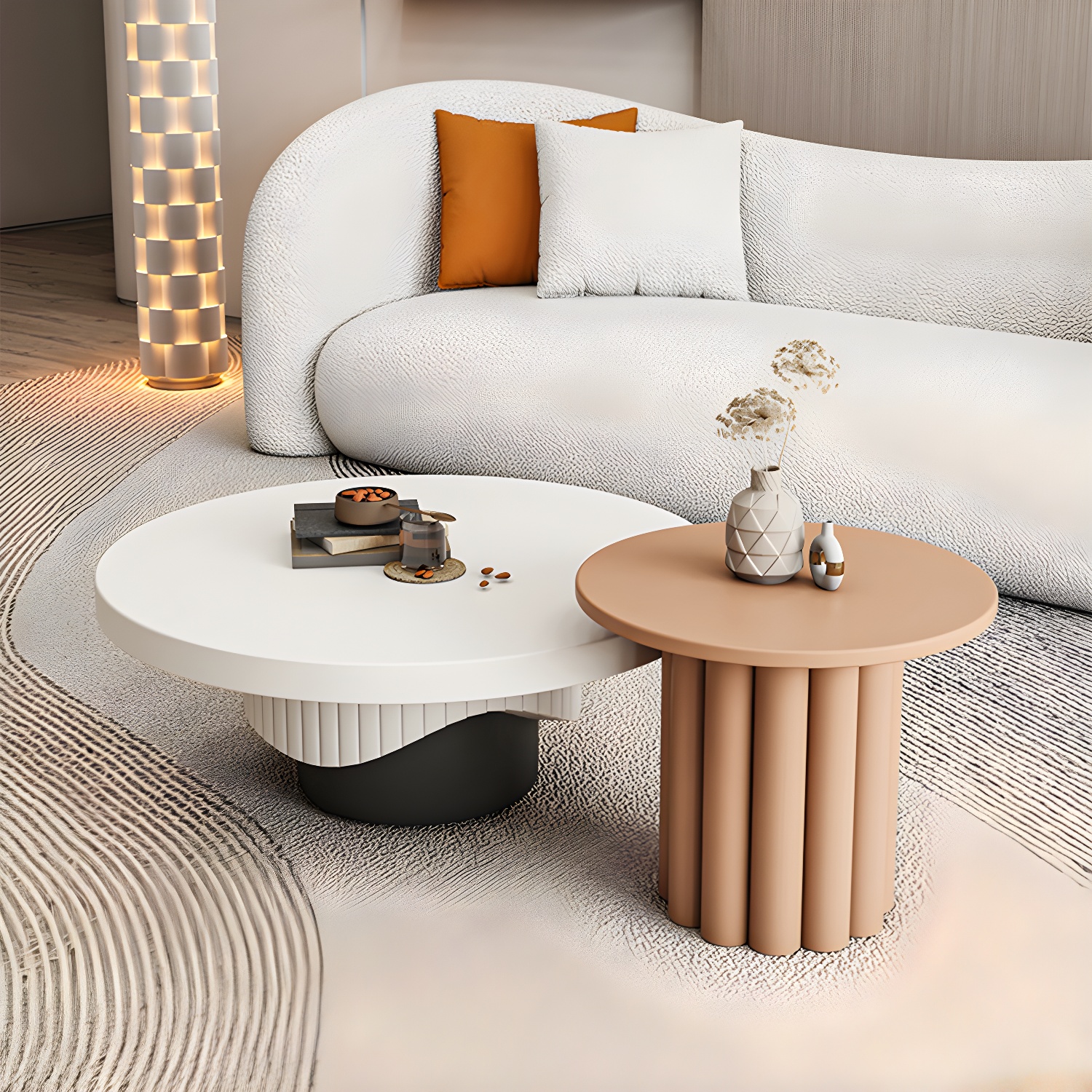 Pedestal Coffee Table Set | Ormau - image 4