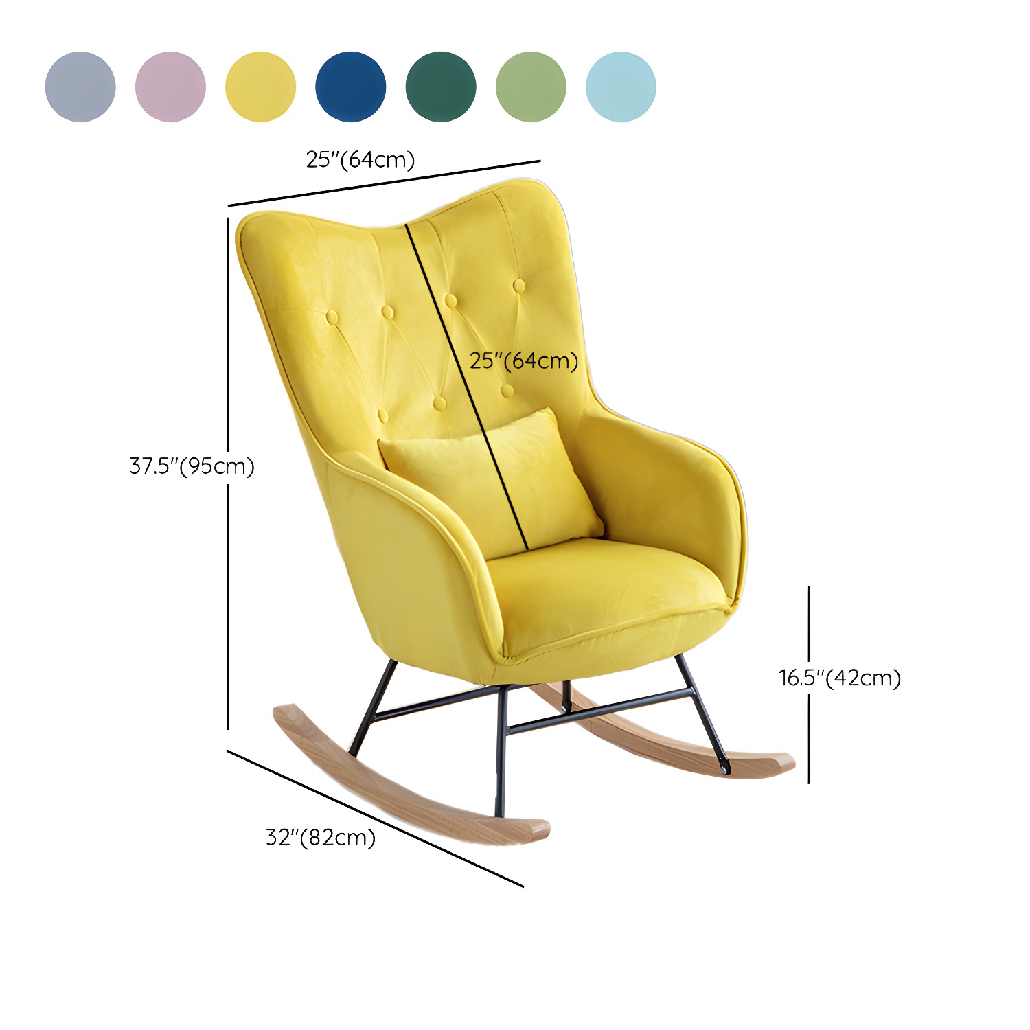 Upholstered Rocking Chair | Ormau - image 19