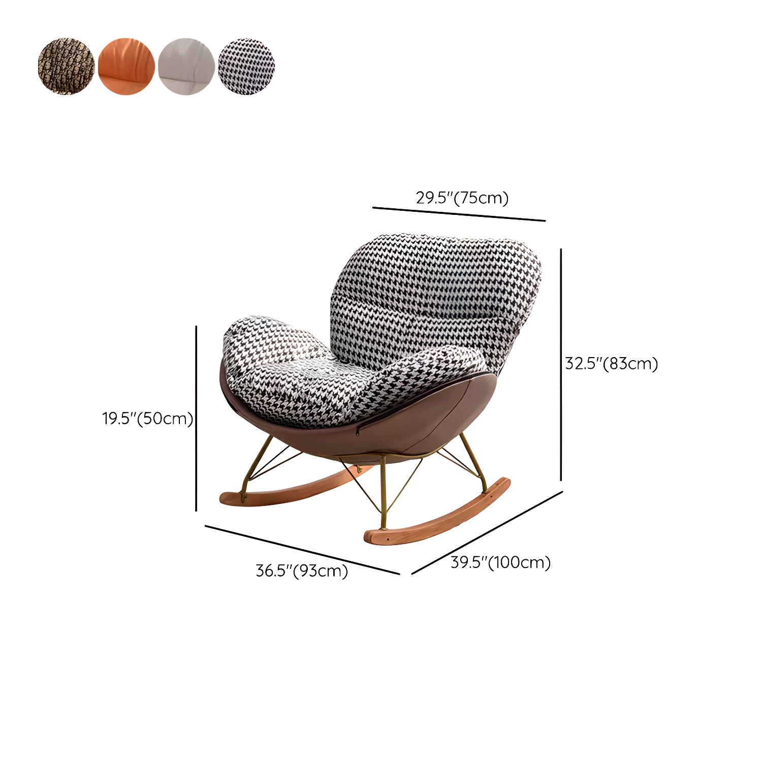 Upholstered Rocking Chair | Ormau - image 17
