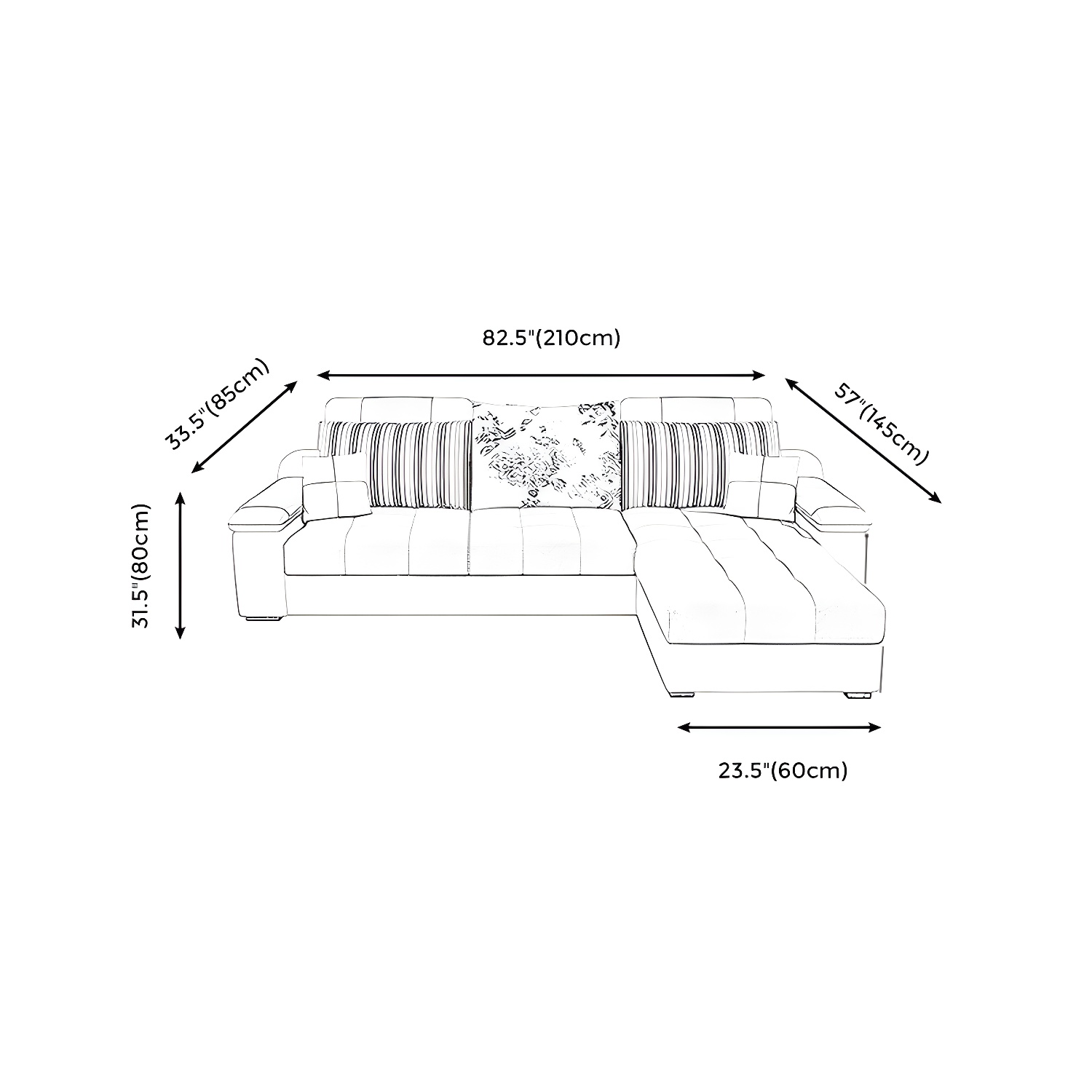 L-Shape Sectional Sofa | Ormau - image 15