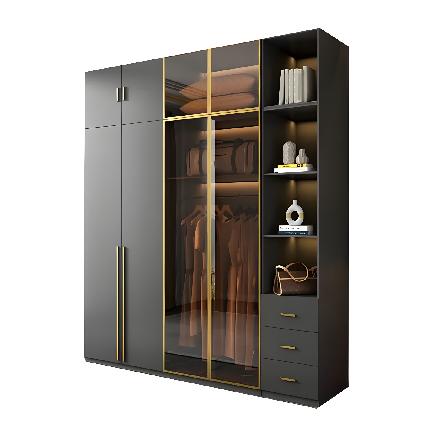 Modern Glass Wardrobe | Ormau - image 61