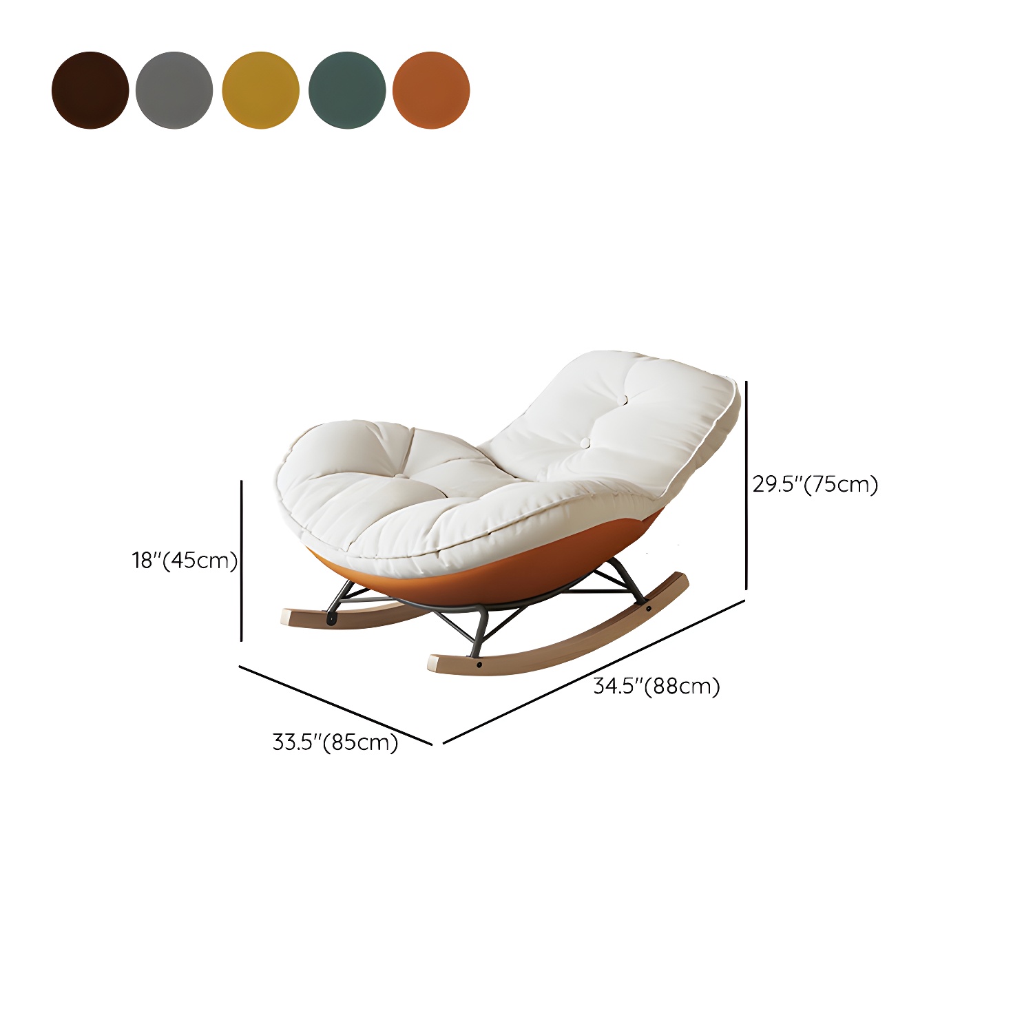 Upholstered Rocking Chair | Ormau - image 20