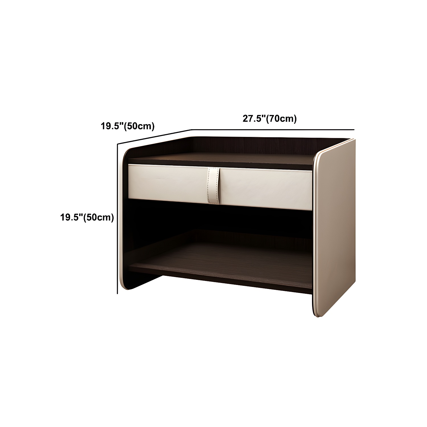 Faux Leather Nightstand | Ormau - image 18