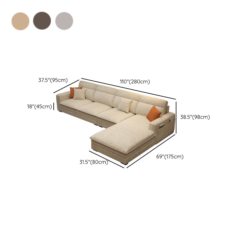 Natural Wood Sectional Sofa | Ormau - image 17