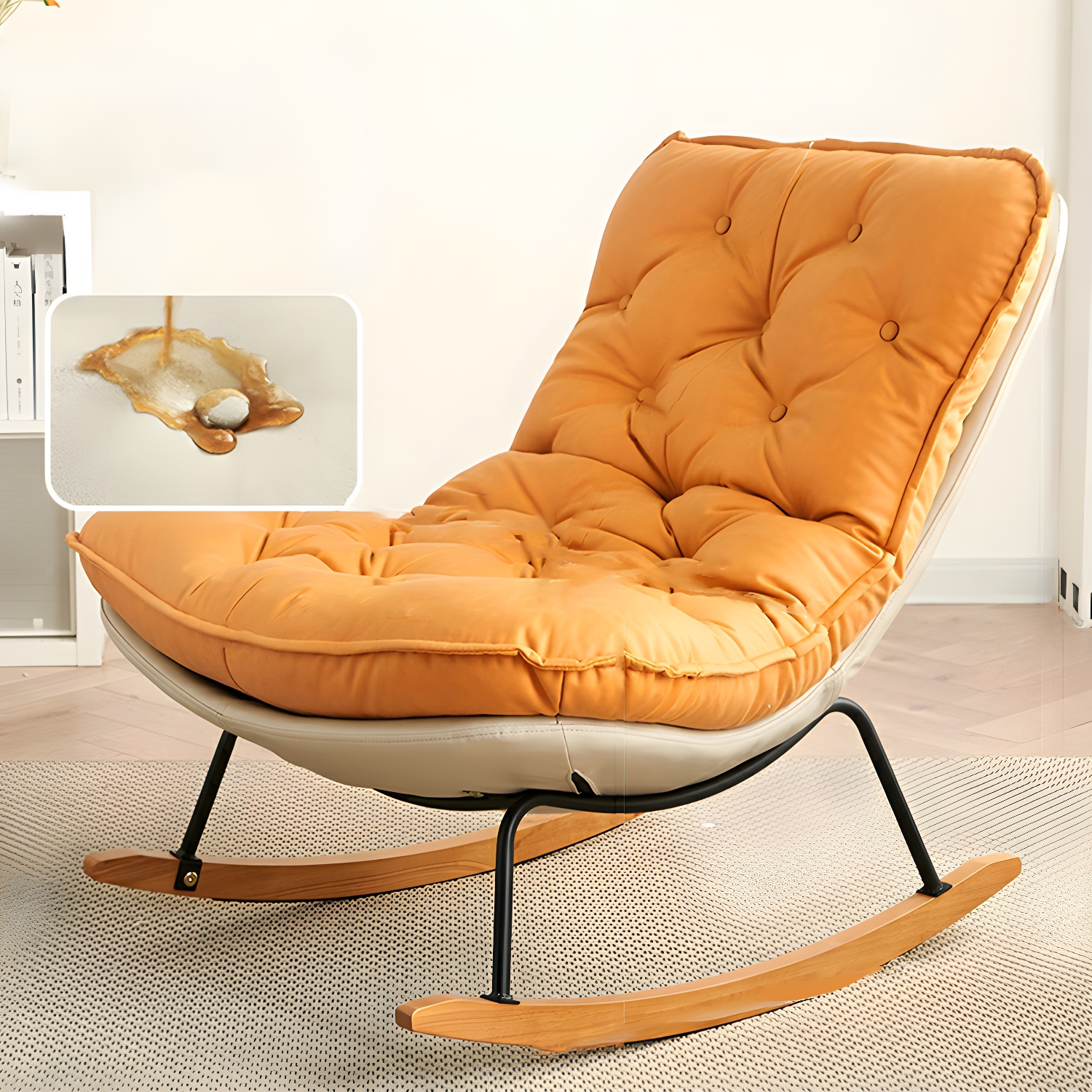 Button-Tufted Rocking Chair | Ormau - image 23