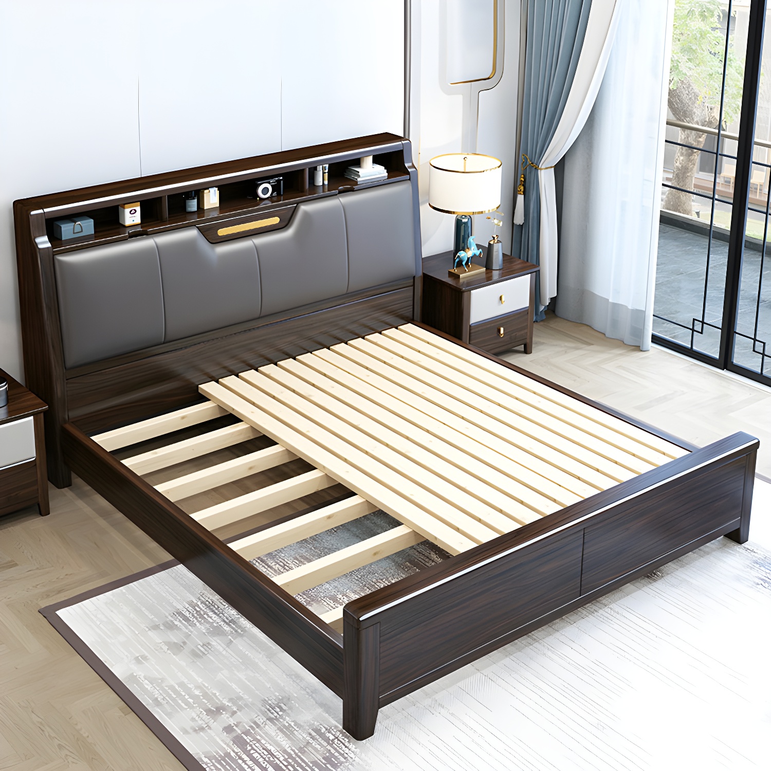 Upholstered Wood Bed | Ormau - image 10