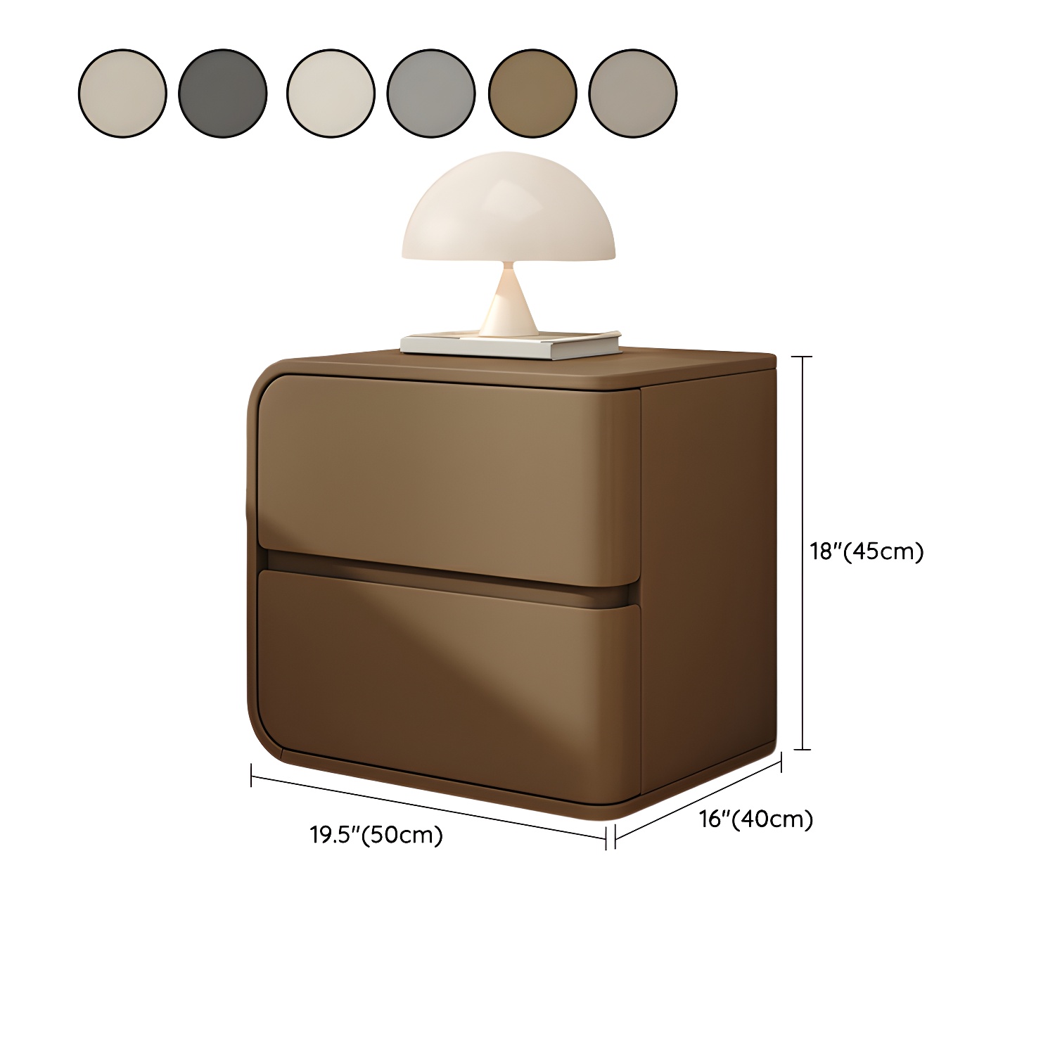 Rounded Corners Nightstand | Ormau - image 15