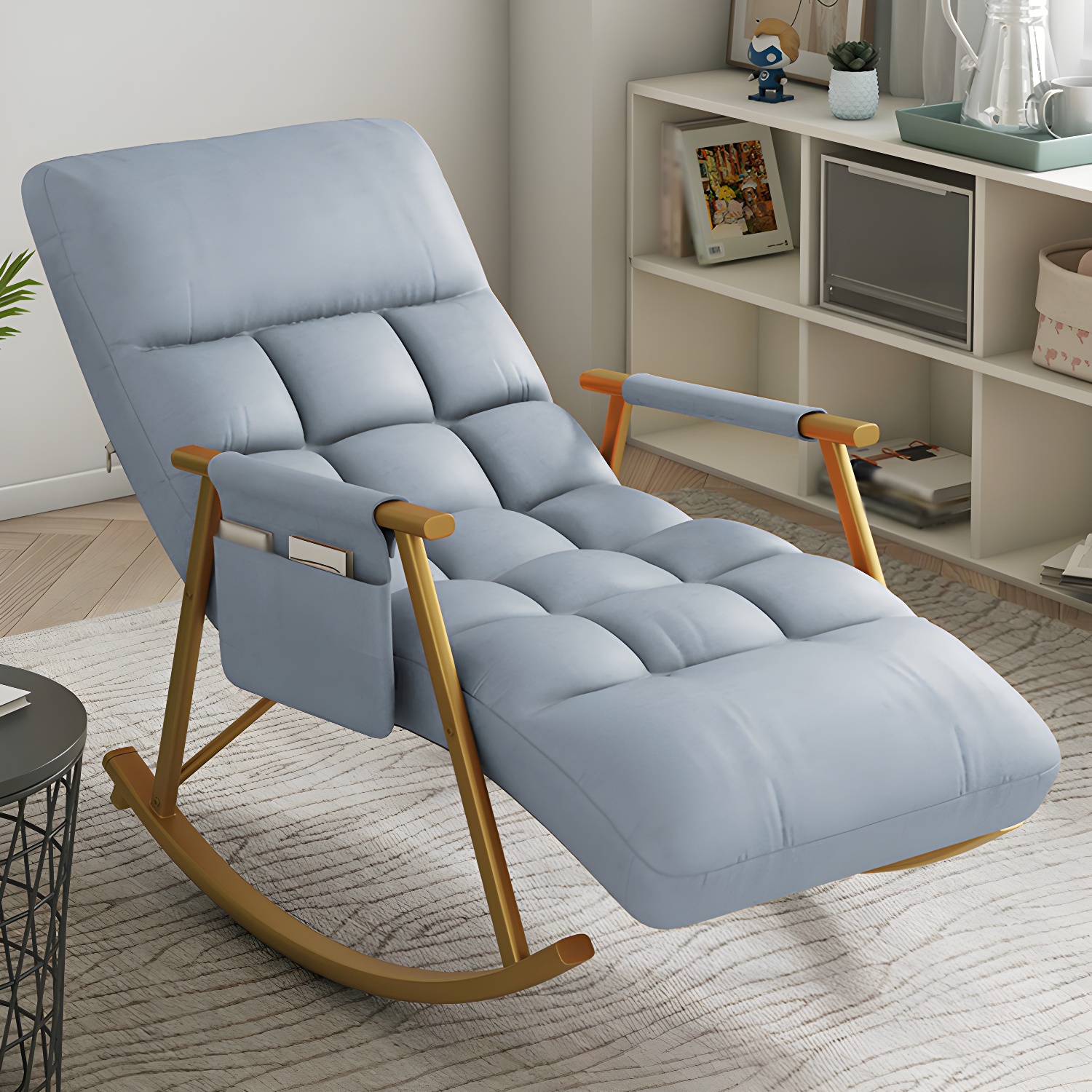 Faux Leather Rocking Chair | Ormau - image 16