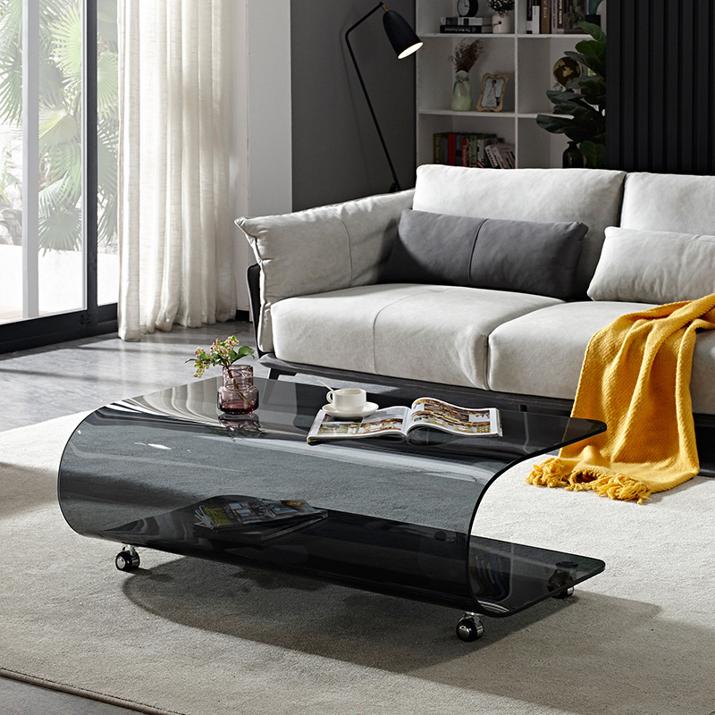 Transparent Wheel Coffee Table | Ormau - image 3