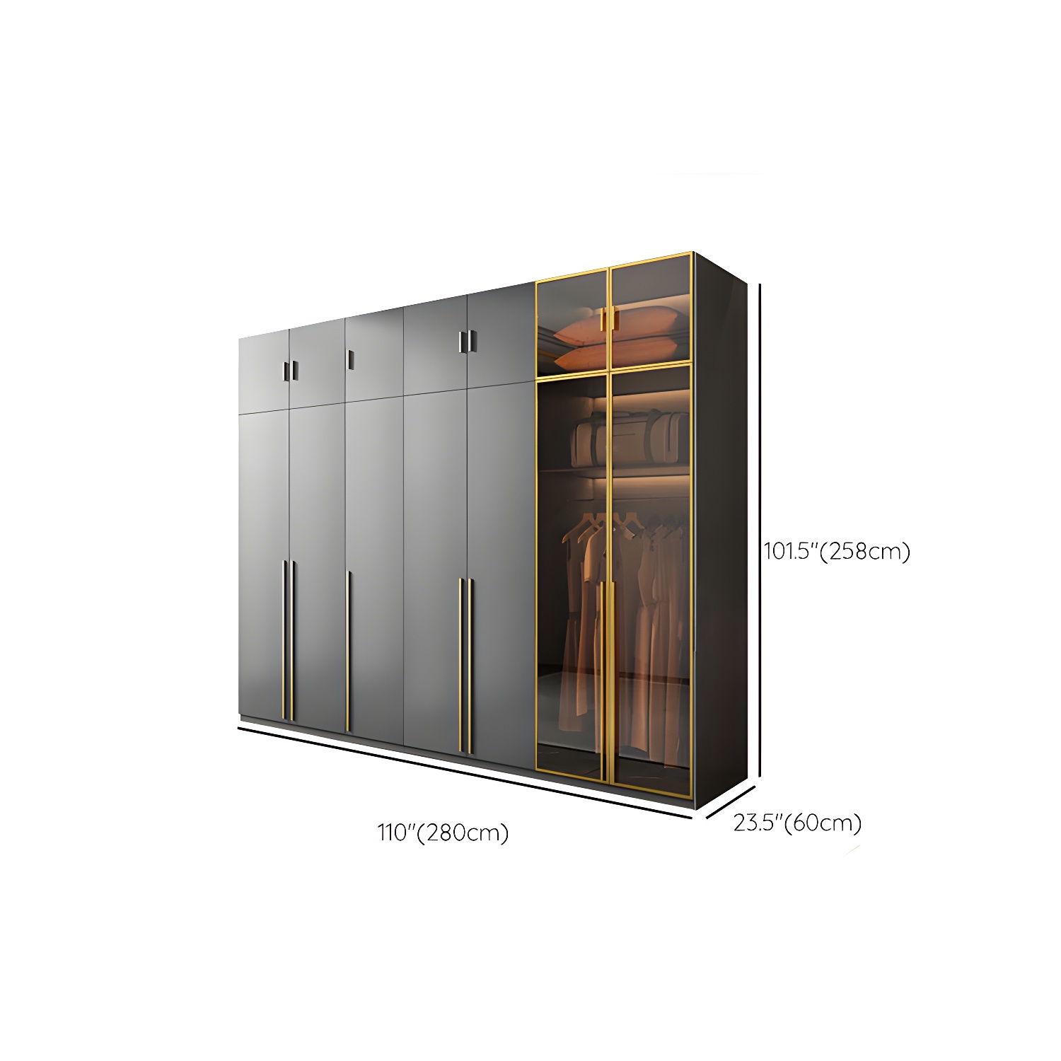 Modern Glass Wardrobe | Ormau - image 30