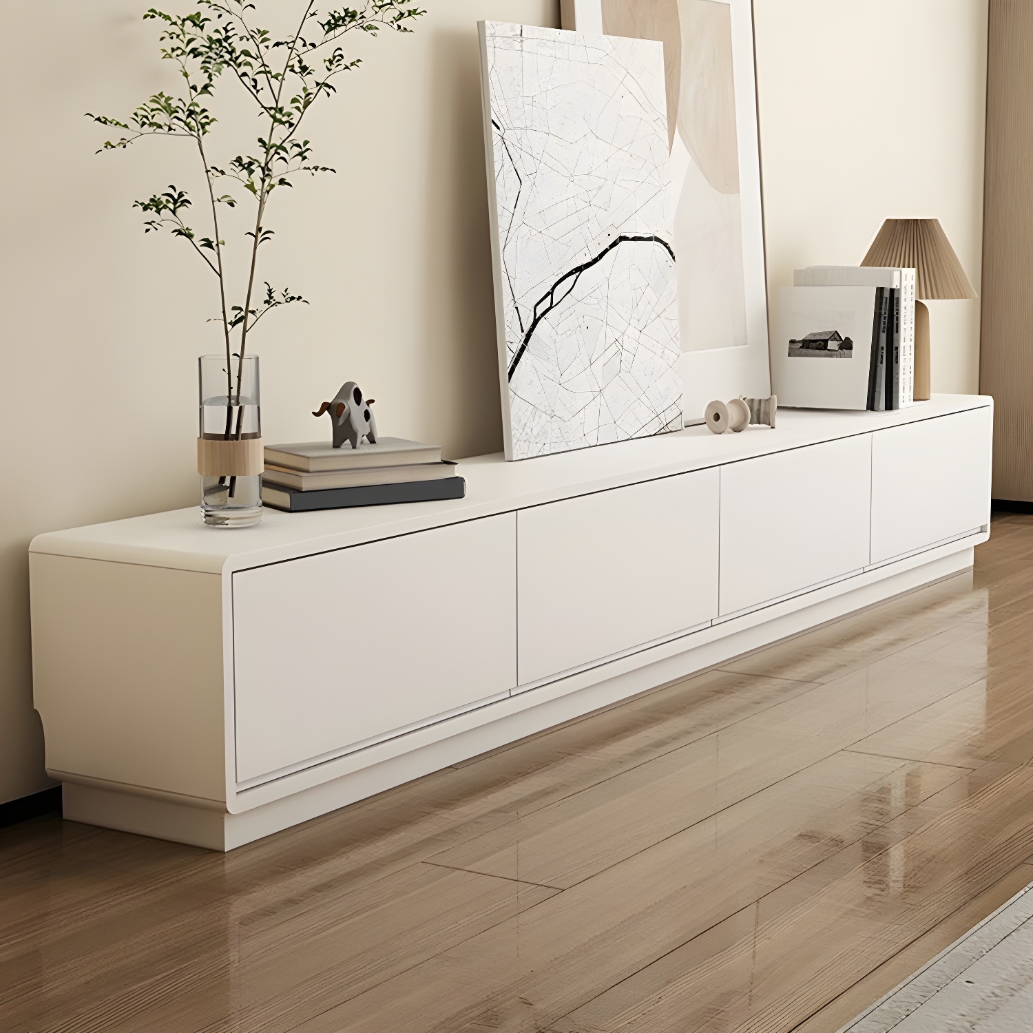 Modern Wood TV Stand with Drawers | Ormau - image 5