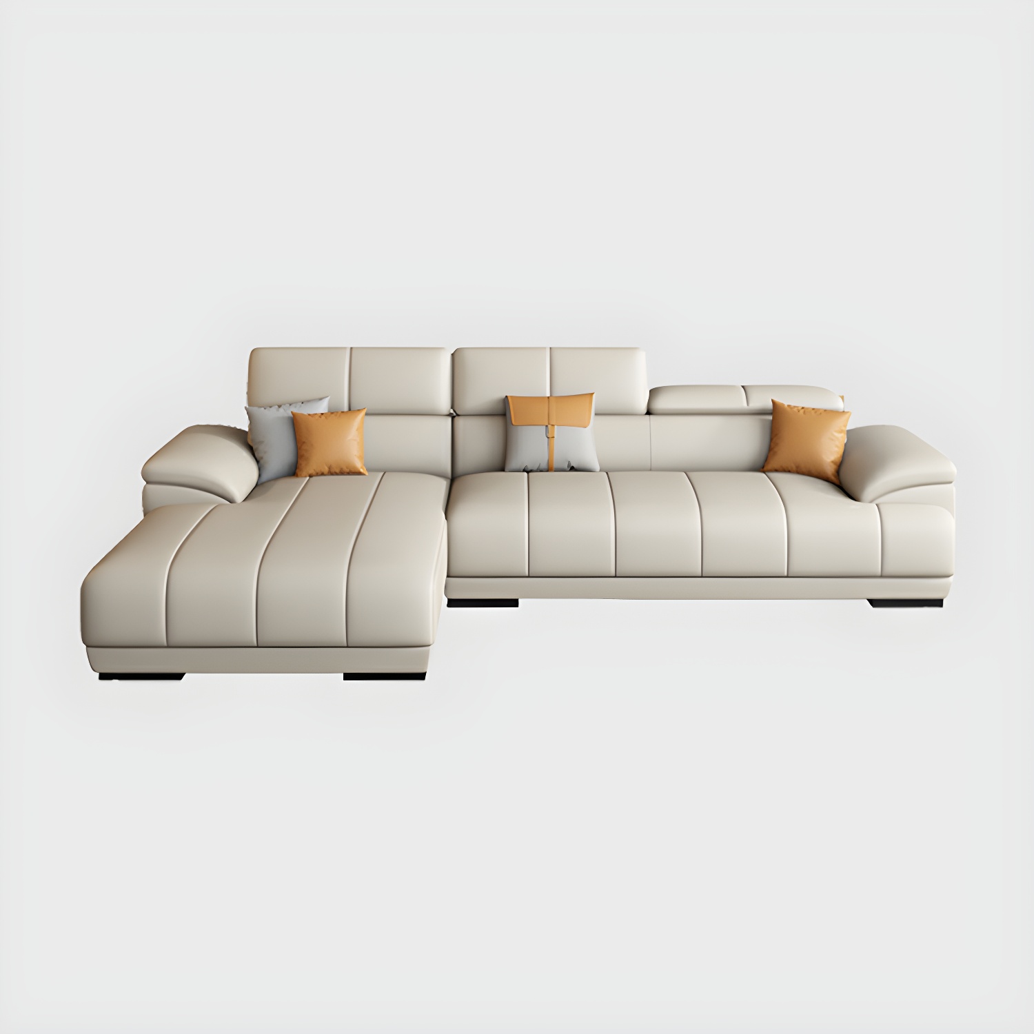 Elegant Leather Sectional | Ormau - image 25