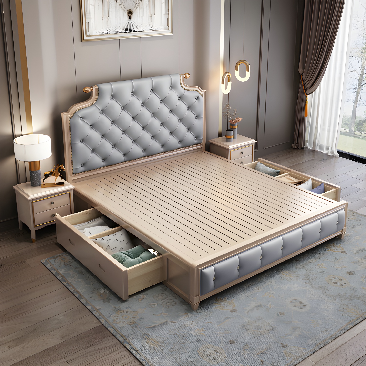 Tufted Panel Bed | Ormau - image 15