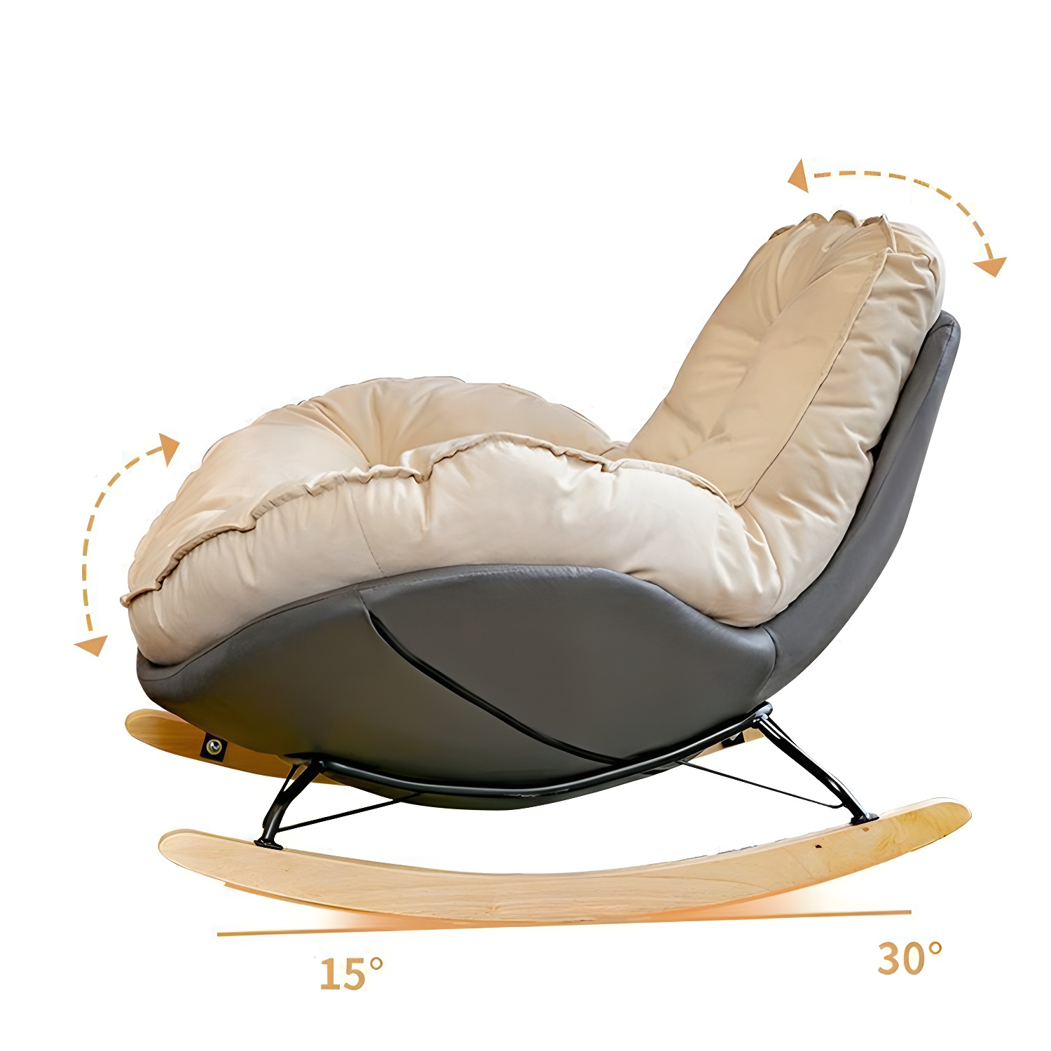 Upholstered Rocking Chair | Ormau - image 13