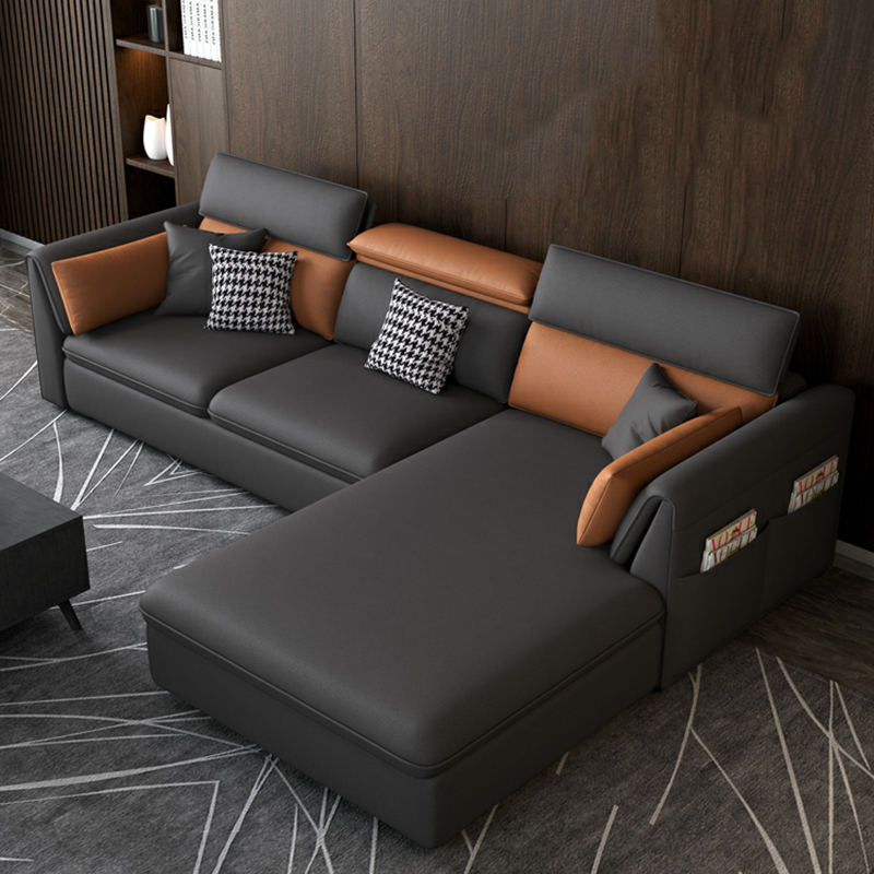 Gray Tech Cloth Sectional | Ormau - image 13