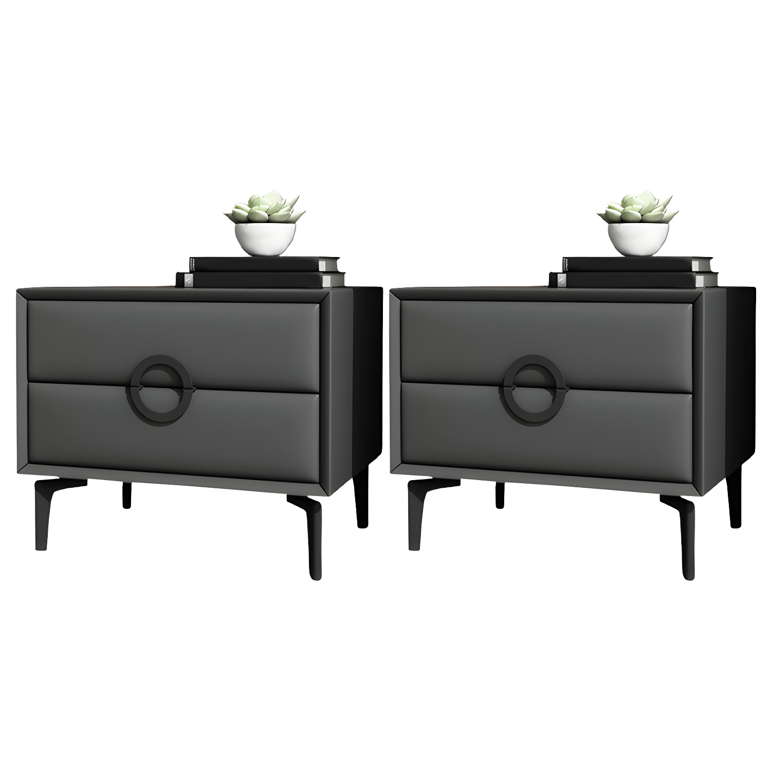 Glam Nightstand with Drawers | Ormau - image 48