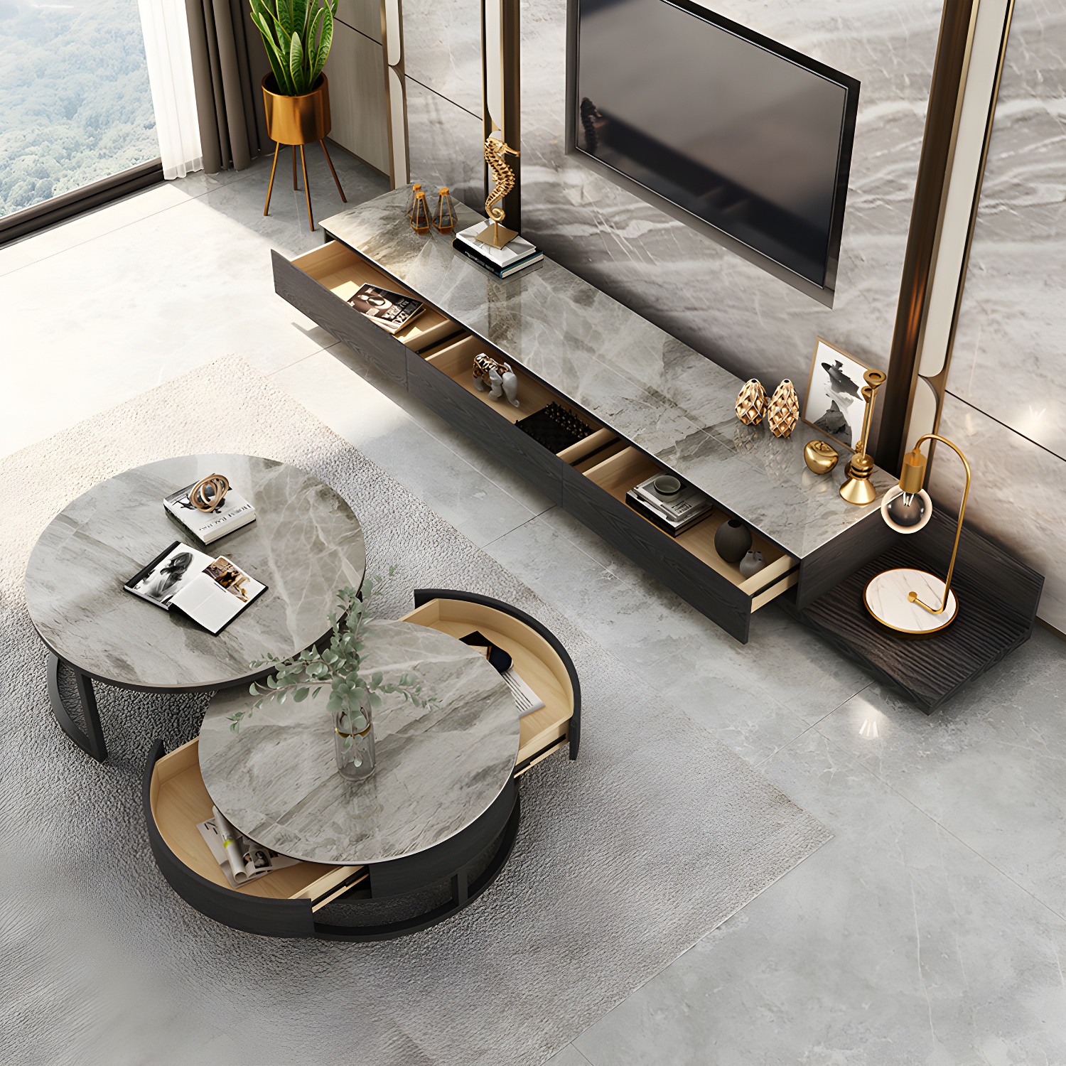 Slate Nesting Coffee Table | Ormau - image 8