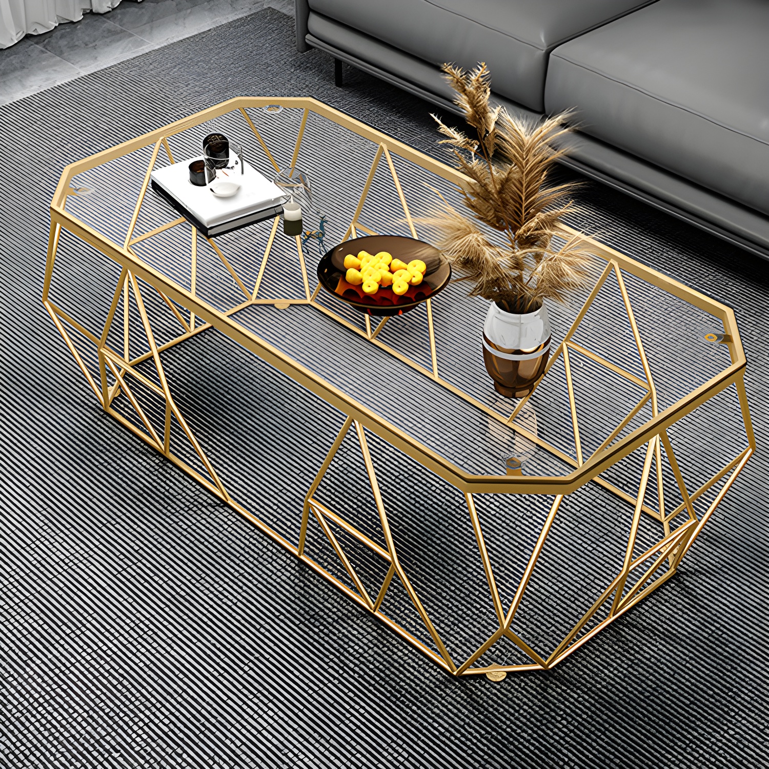 Octagon Glass Coffee Table | Ormau - image 16