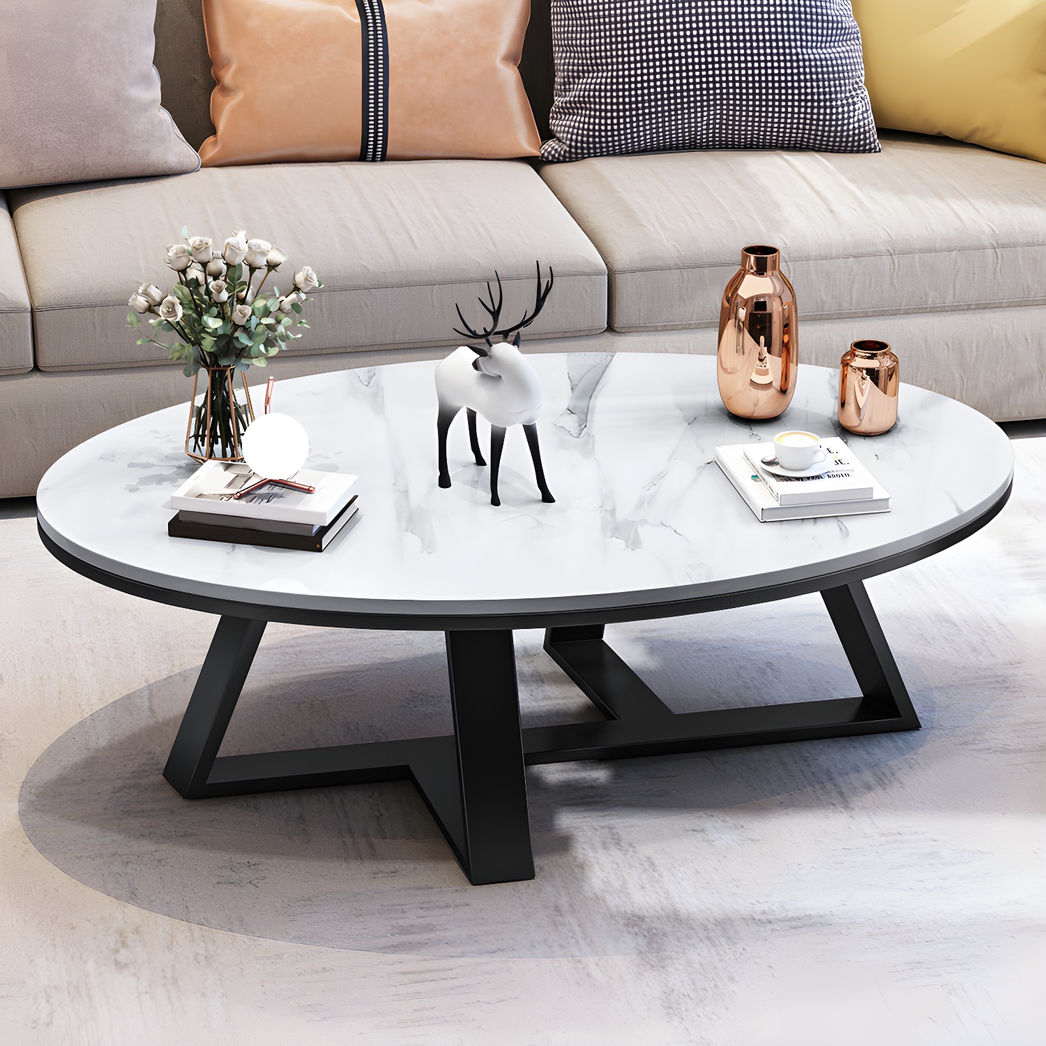 Slate Oval Coffee Table | Ormau - image 3