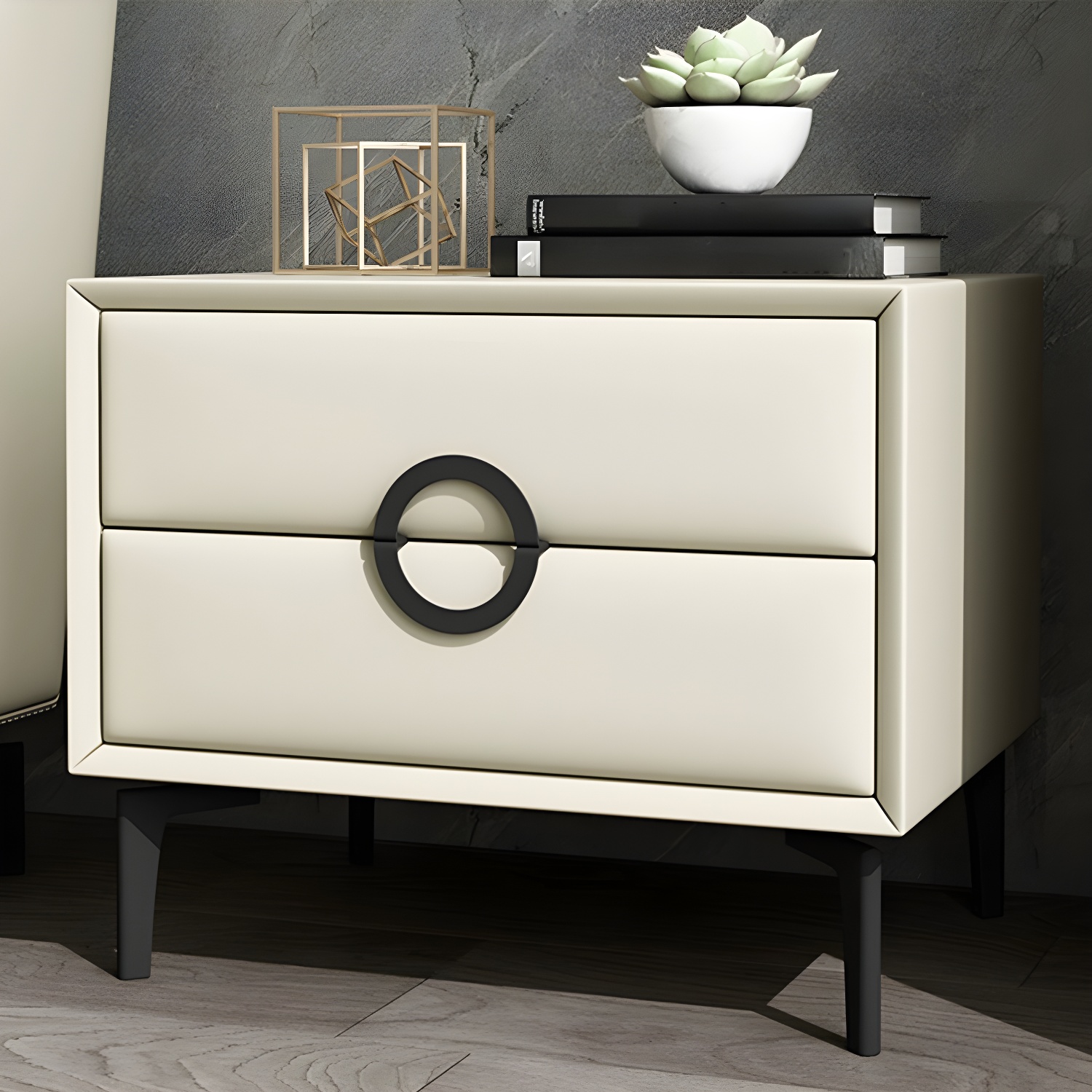 Glam Nightstand with Drawers | Ormau - image 20