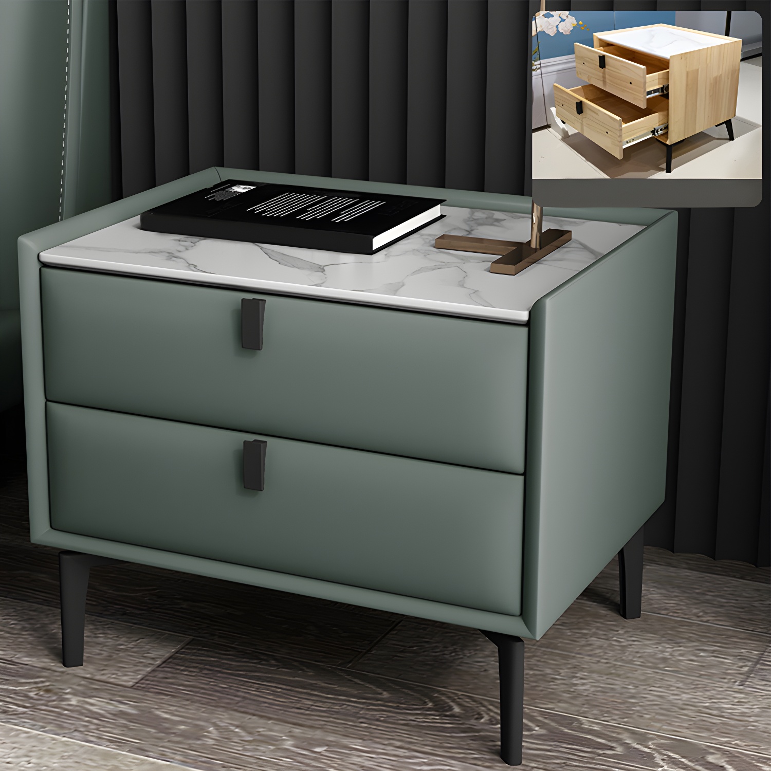 Solid Wood Nightstand | Ormau - image 29