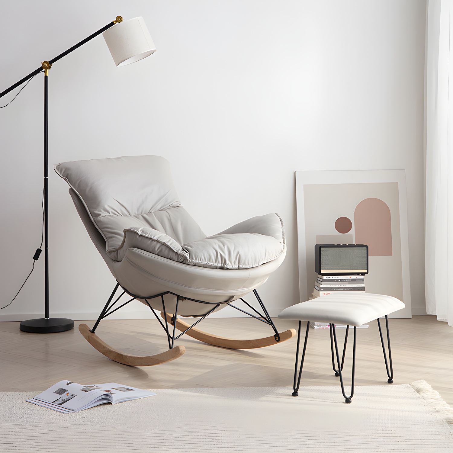 Wingback Rocker with Ottoman | Ormau - image 4