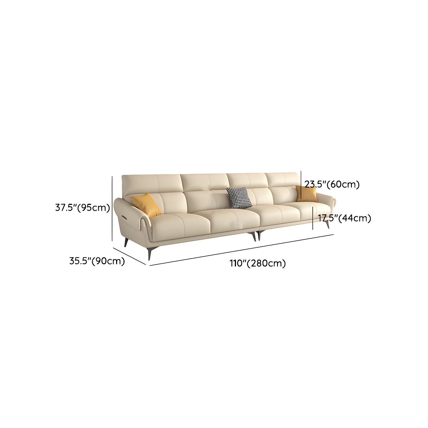 Flared Arm Sofa | Ormau - image 16
