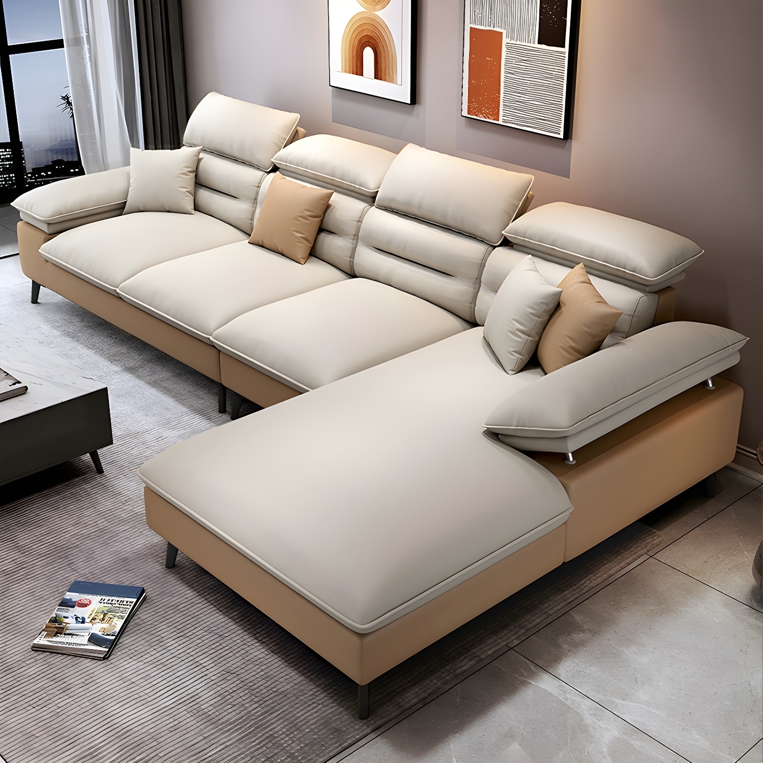 Modern L-Shape Sofa | Ormau - image 22