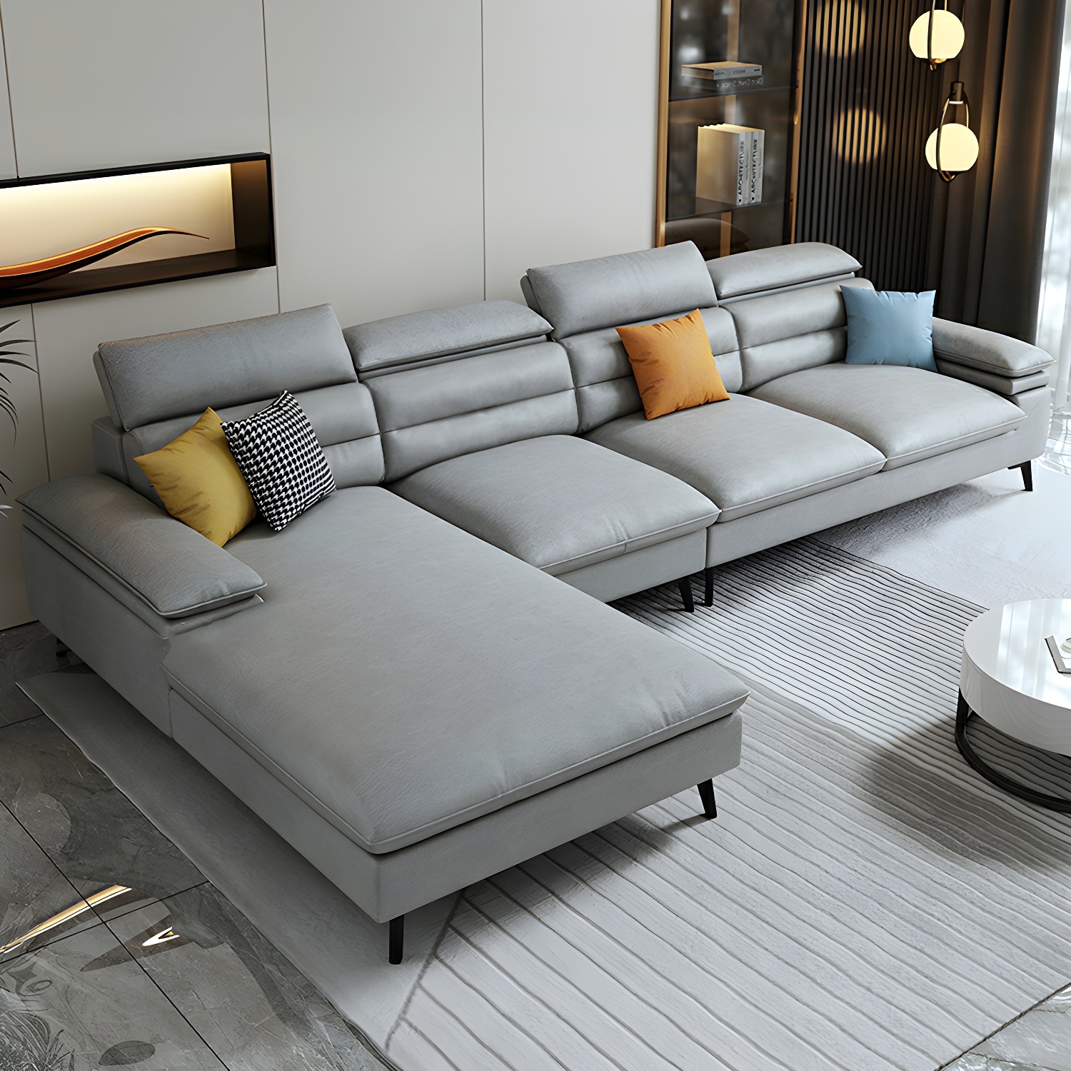 Modern L-Shape Sofa | Ormau - image 8