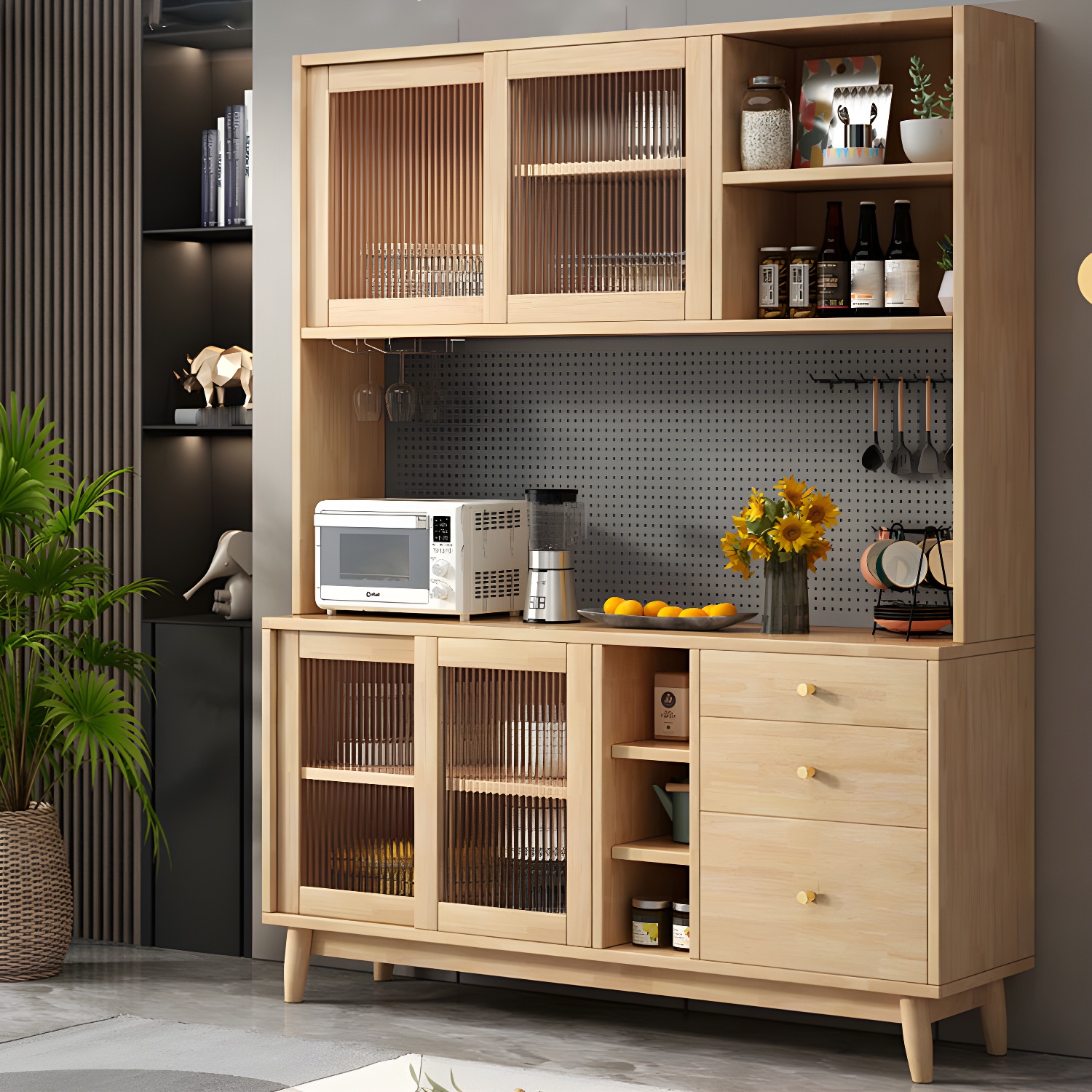 Modern Glass Door Sideboard | Ormau - image 5