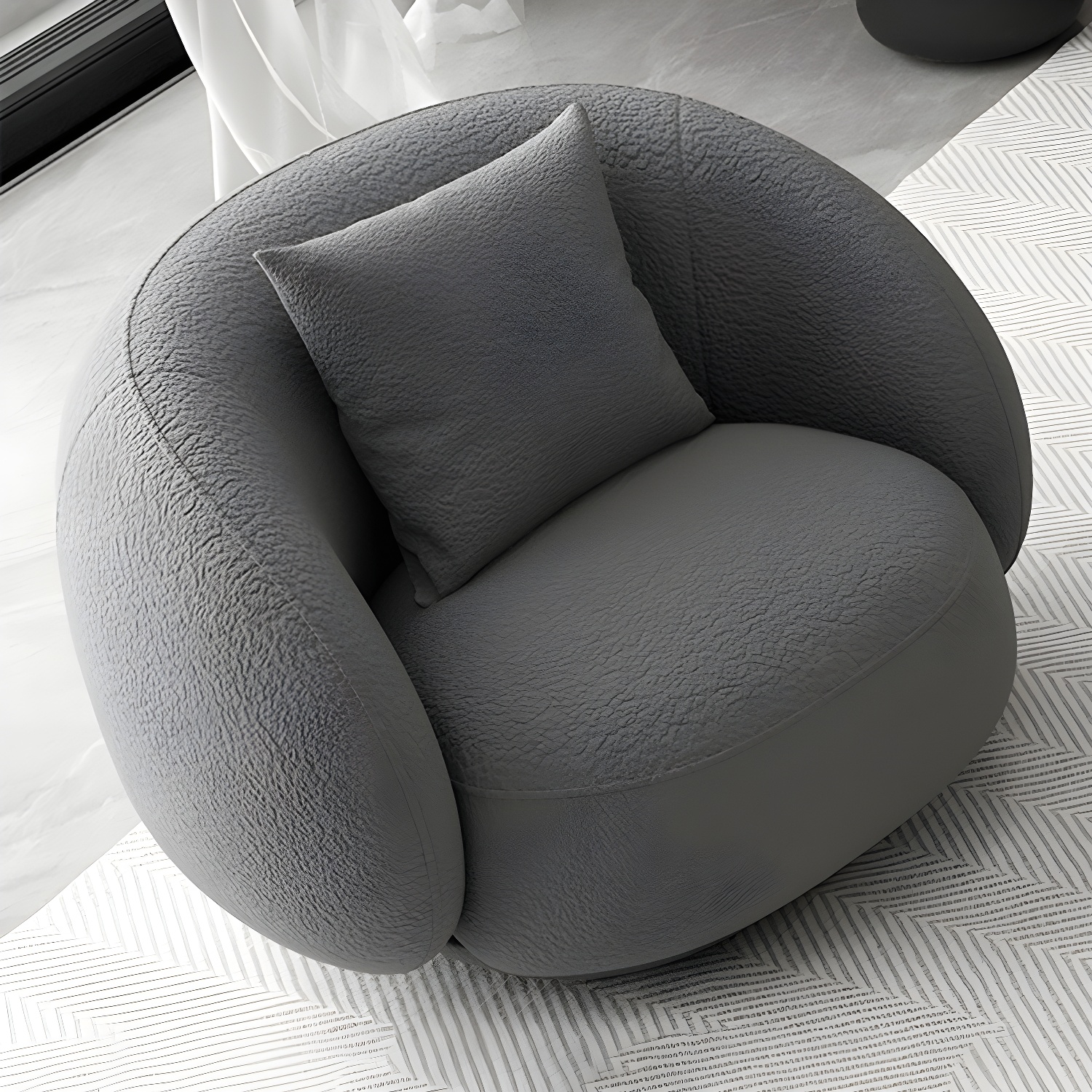 Curved Velvet Sofa | Ormau - image 1