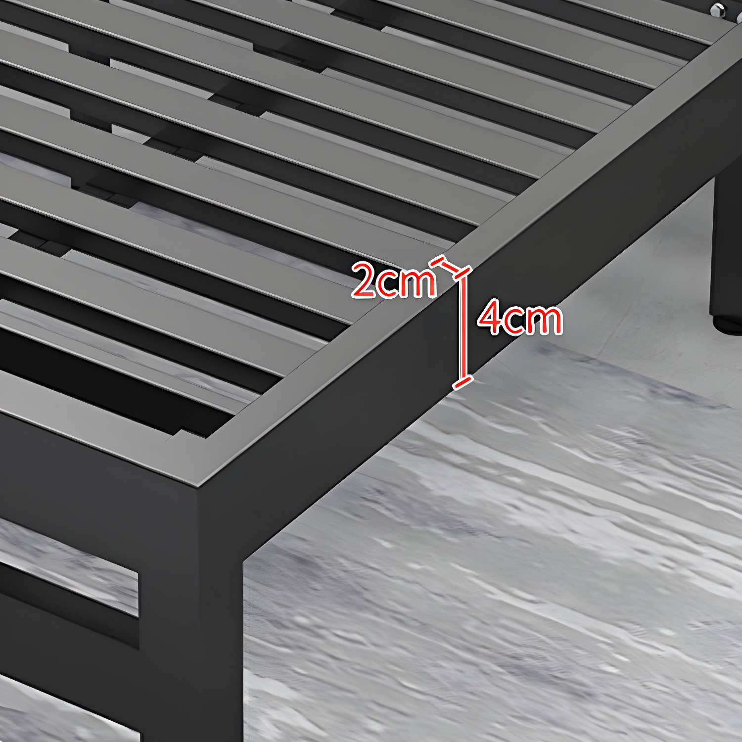 Modern Metal Bed Frame | Ormau - image 9