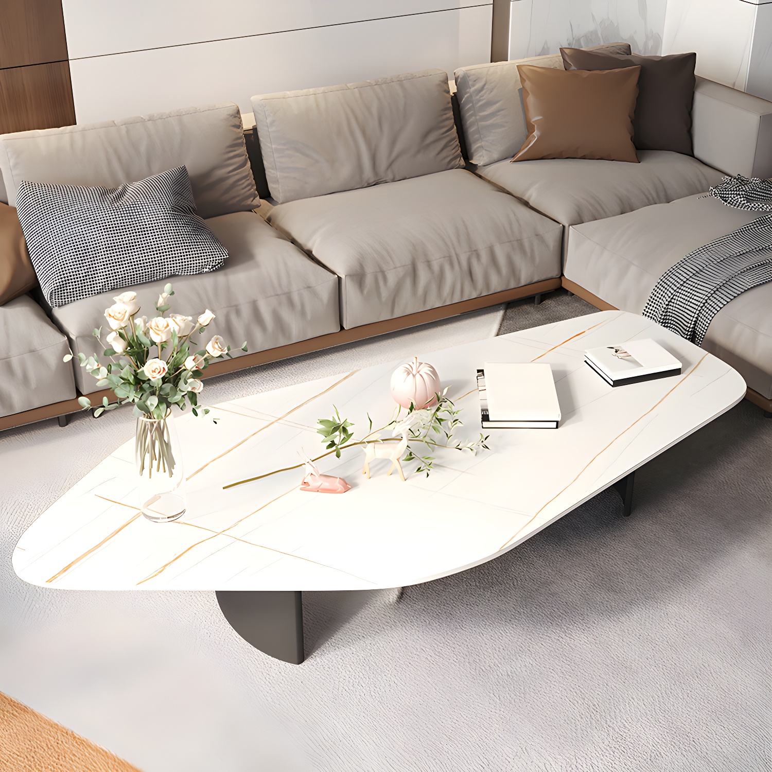 Stone Geometric Coffee Table | Ormau - image 6