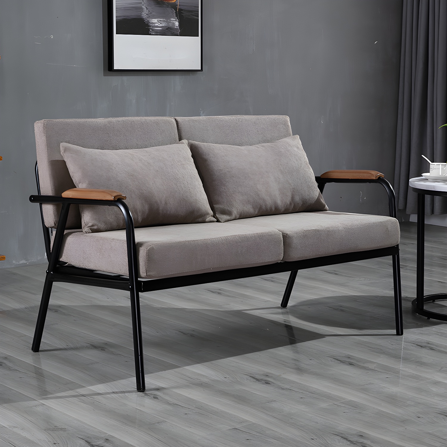 Industrial Linen Sofa | Ormau - image 9