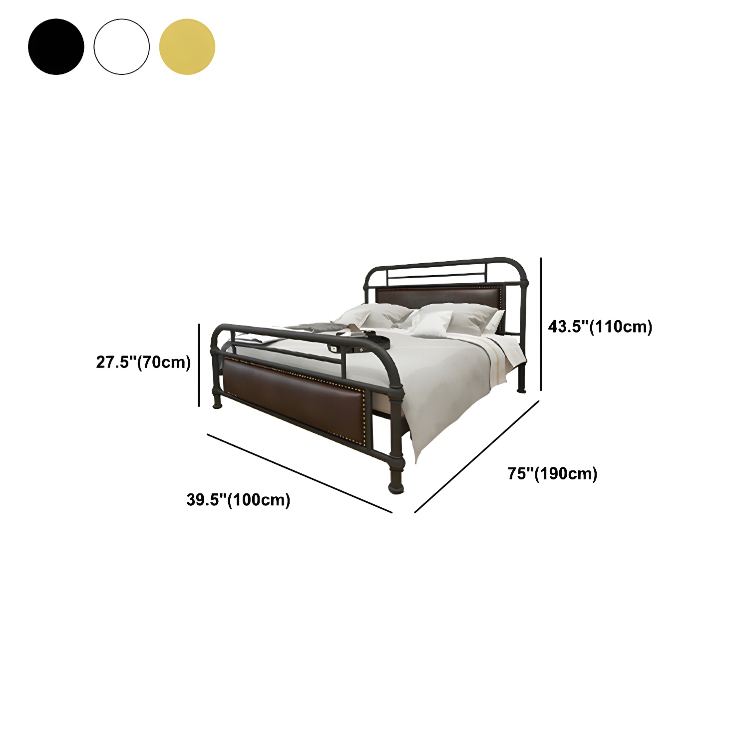 Nailhead Upholstered Bed | Ormau - image 11