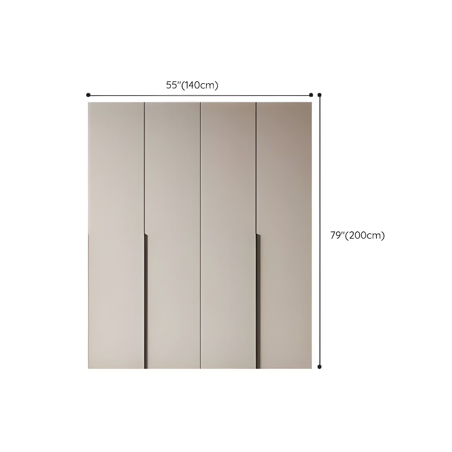 Modern Grey Wood Armoire | Ormau - image 15