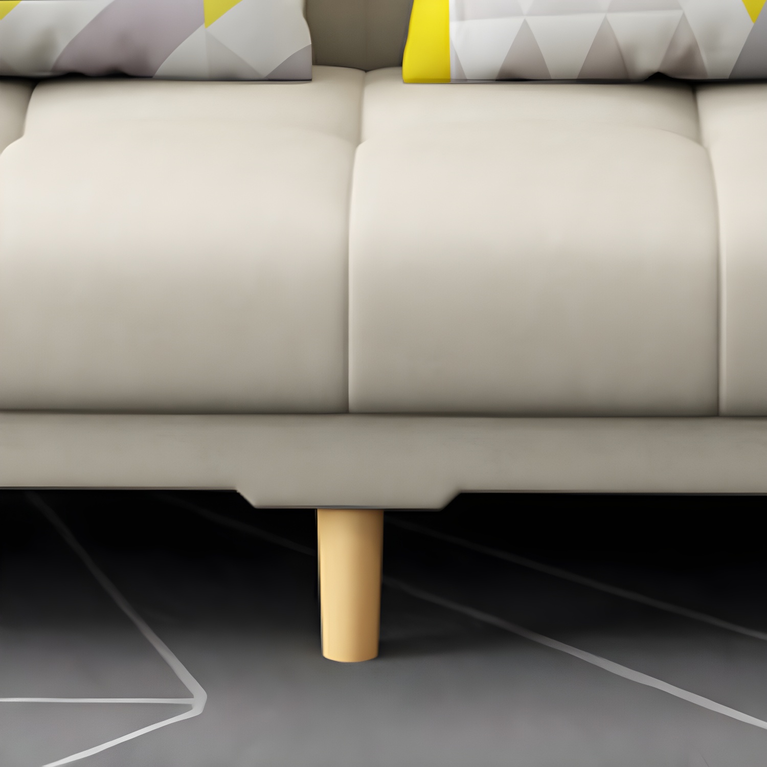 Square Arm Modern Storage Sofa with Biscuit Back Convertible Sofa for Living Room - image 17