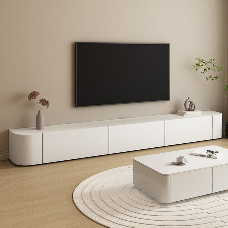 Modern White TV Stand | Ormau - image 3