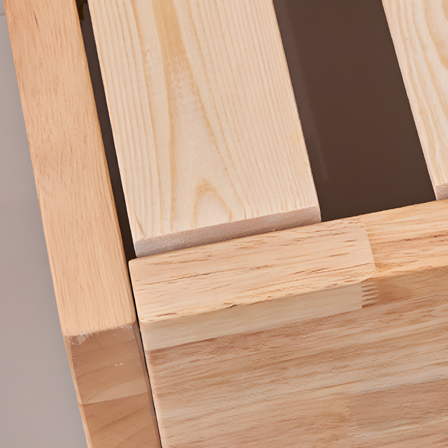 Natural Wood Platform Bed | Ormau - image 8