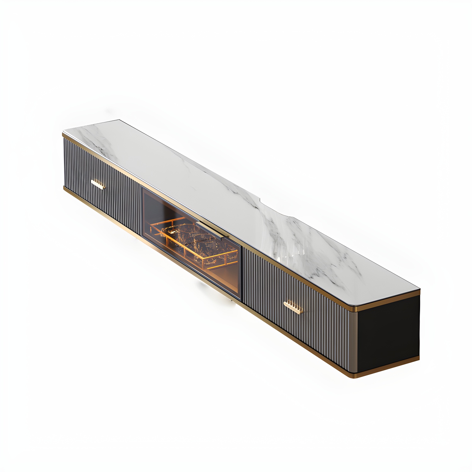 Glam Floating Media Stand | Ormau - image 8