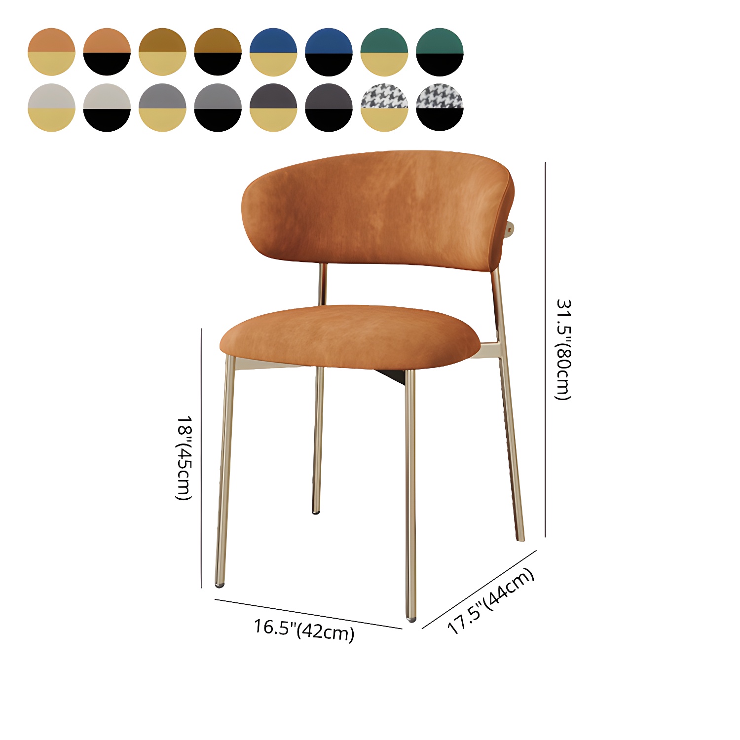Upholstered Dining Chair Set | Ormau - image 18
