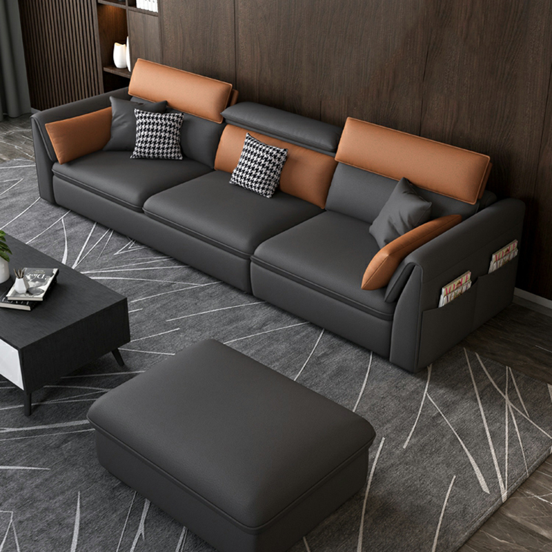 Gray Tech Cloth Sectional | Ormau - image 16