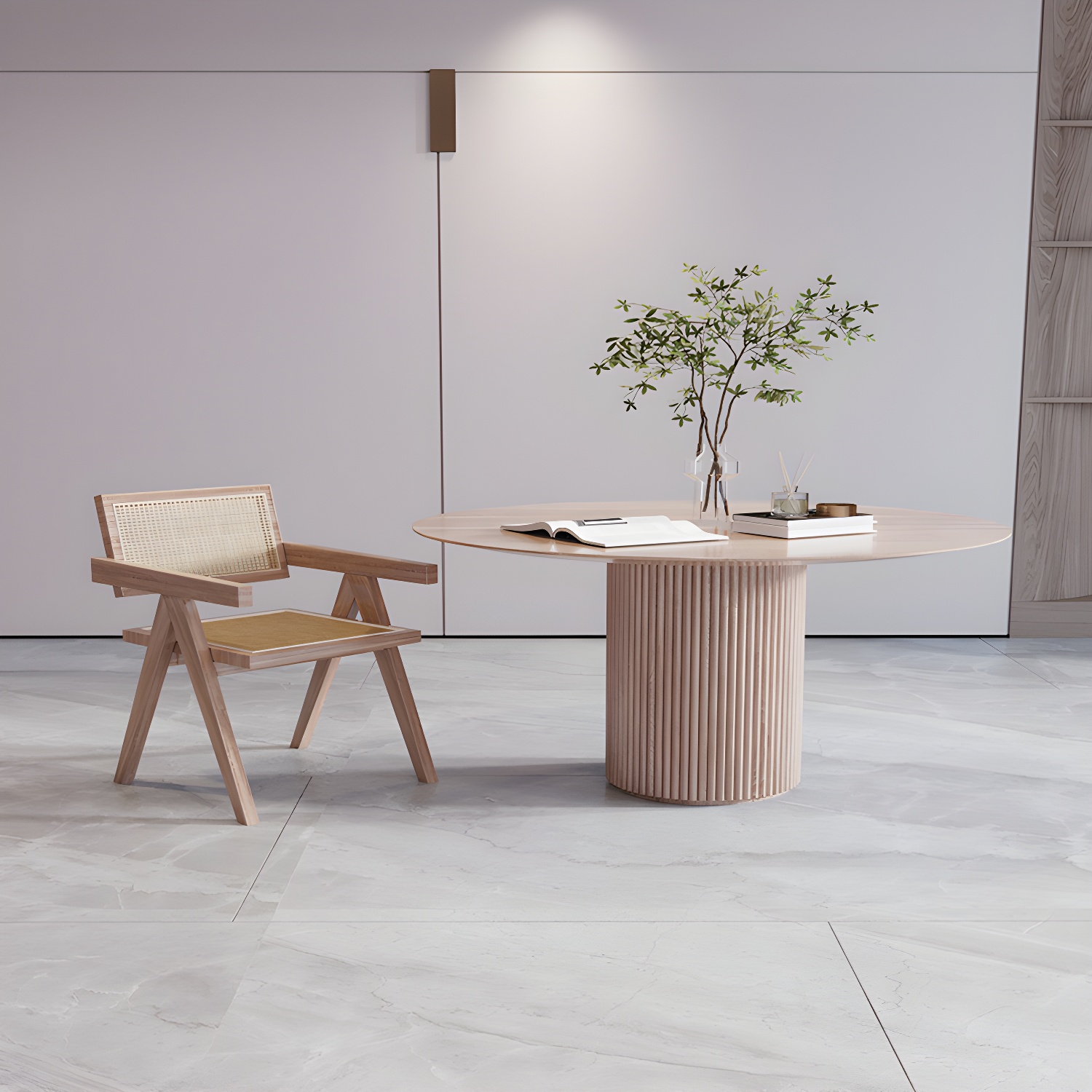 Solid Wood Round Dining Table | Ormau - image 4