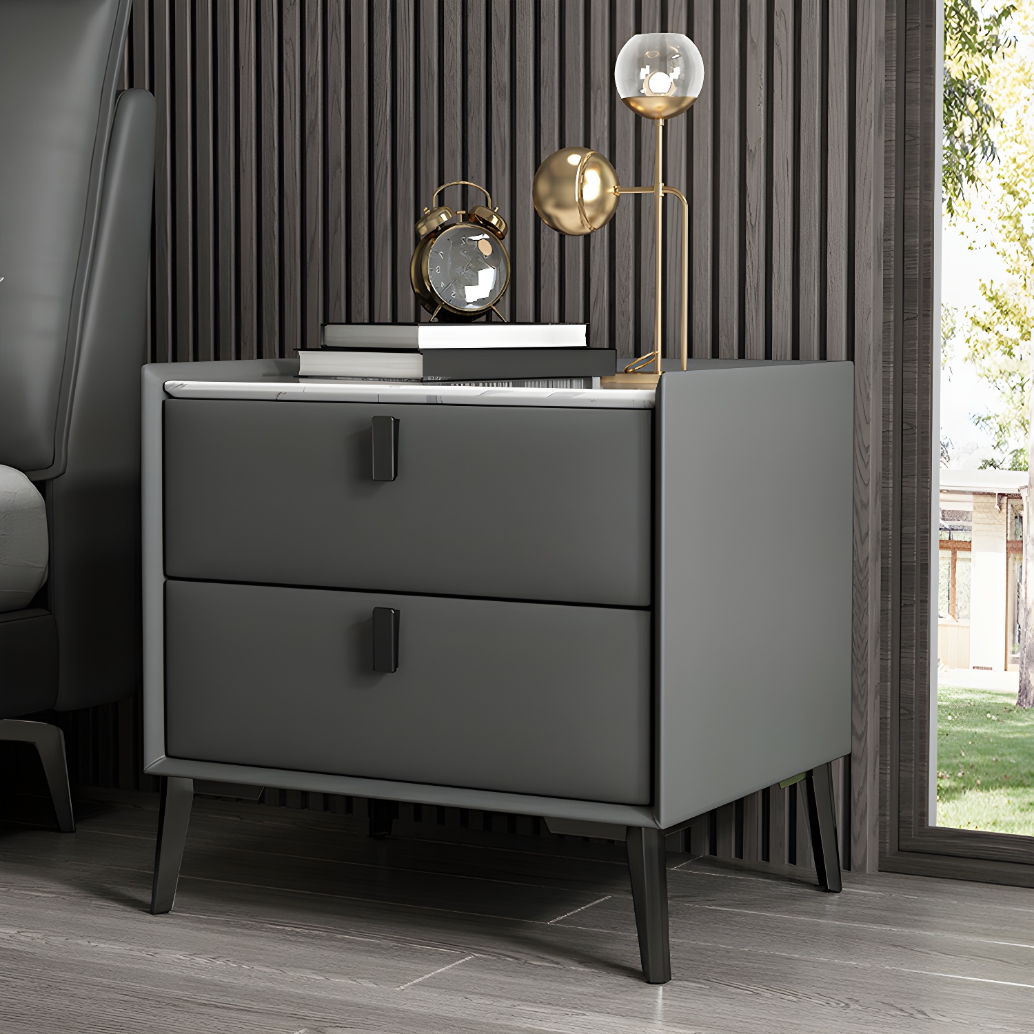 Modern Storage Nightstand | Ormau - image 3